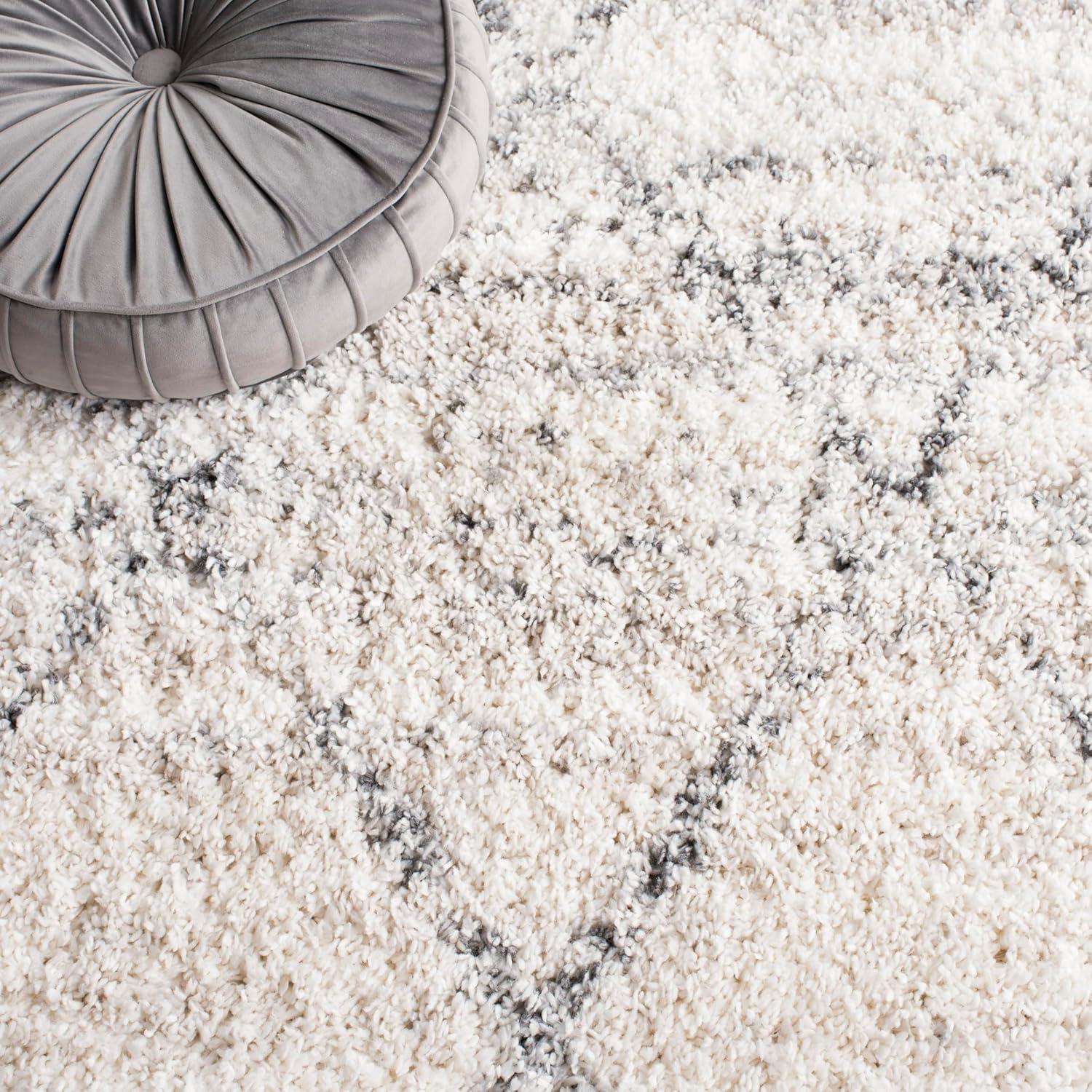 image:imageSAFAVIEH Area Rug 8x10 Fontana Shag Collection Large Grey amp Ivory Modern Design NonShedding amp Easy Cleaning Ultra Plush Thick Pile Ideal for Living Room Bedroom Dining Space FNT886FGreyIvory