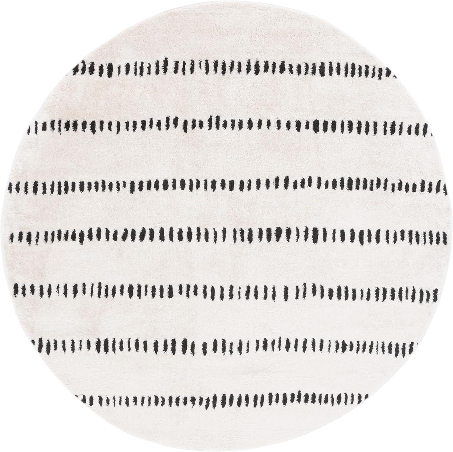 image:imageSAFAVIEH Area Rug 8x10 Melody Collection Large Ivory amp Black Modern Design NonShedding amp Easy Cleaning Ideal for Living Room Bedroom Office Dining Space Room MEL114AIvoryBlack