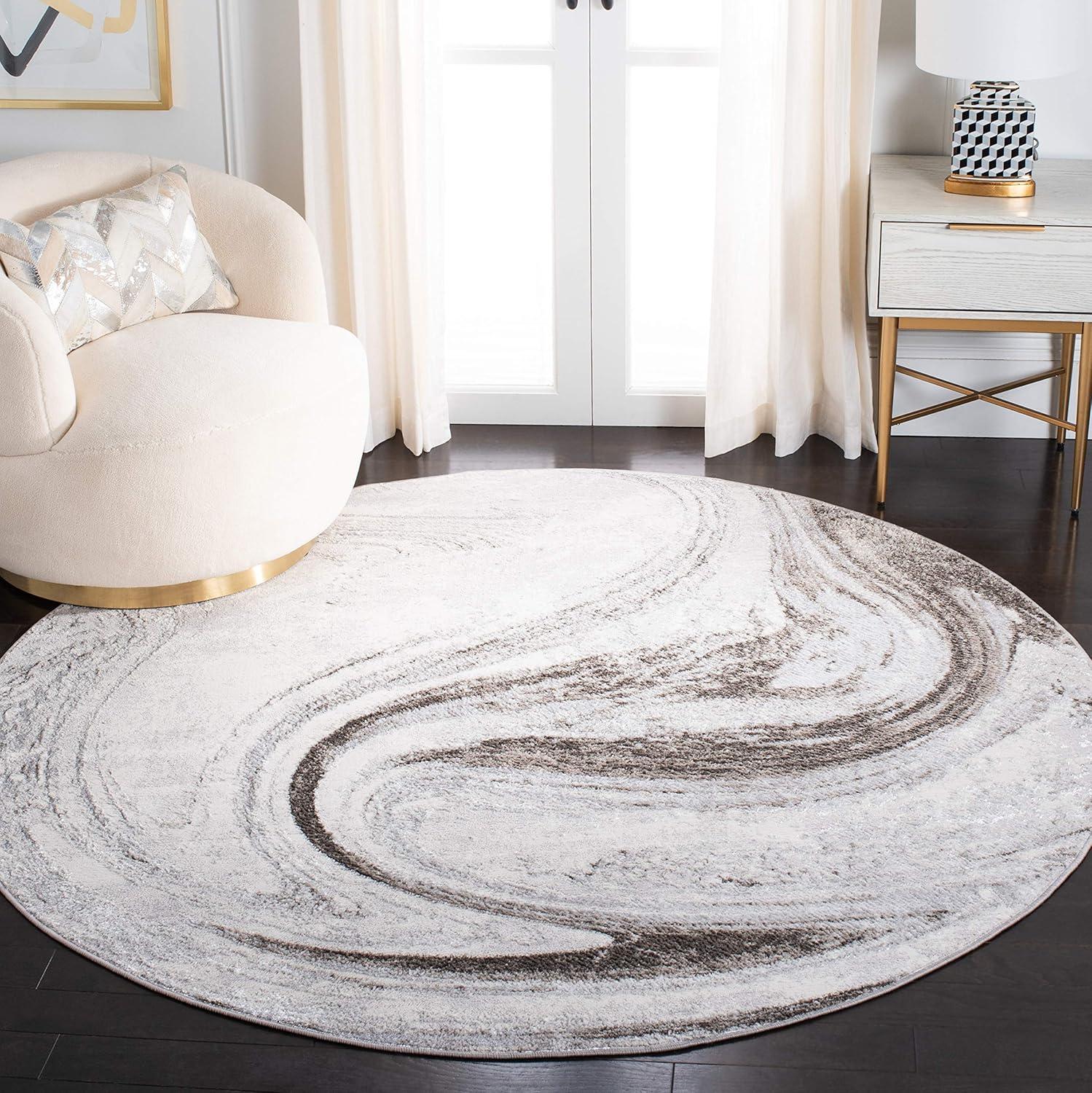 image:imageSAFAVIEH Area Rug 8x10 Orchard Collection Large Grey amp Gold Modern Abstract Design NonShedding amp Easy Cleaning Ideal for Living Room Bedroom Office Dining Space ORC617HGreyLight Grey
