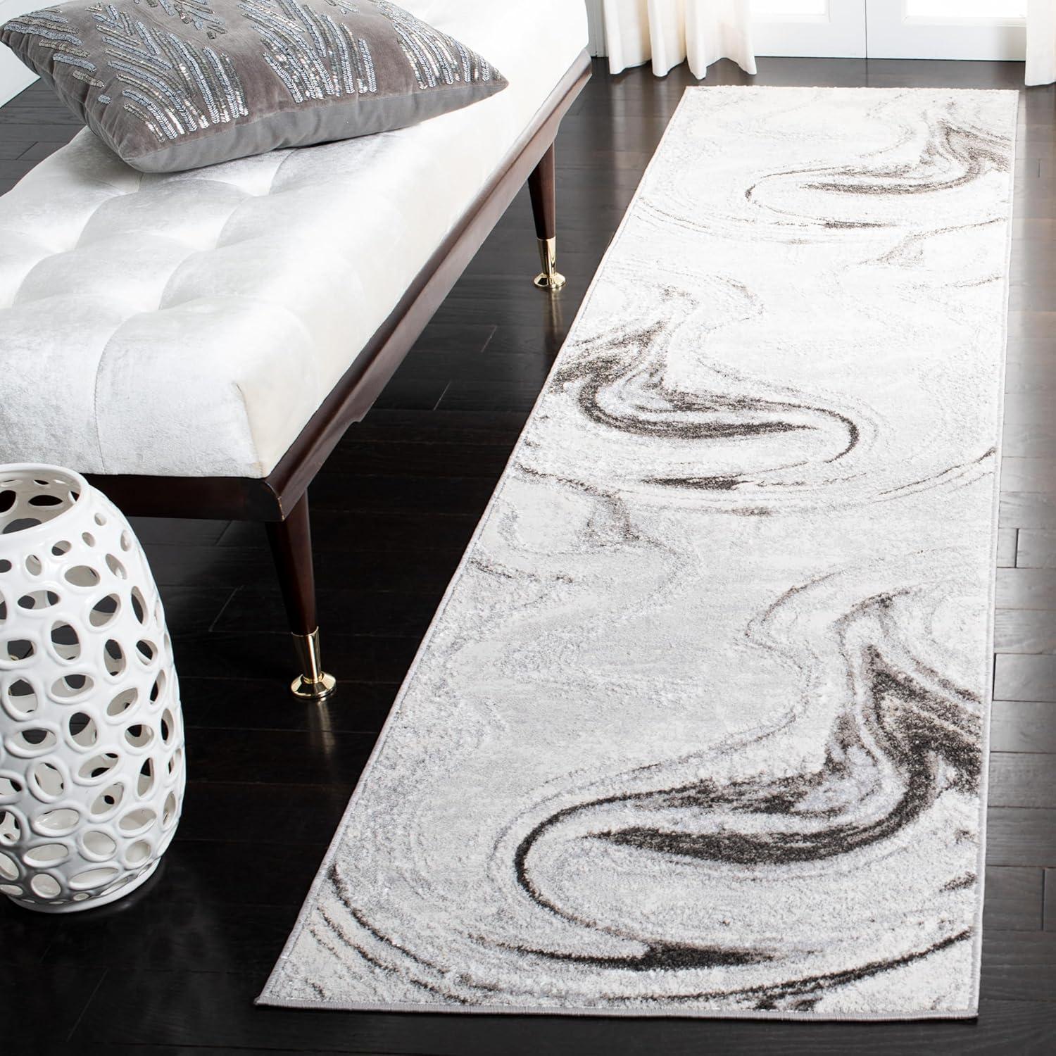 image:imageSAFAVIEH Area Rug 8x10 Orchard Collection Large Grey amp Gold Modern Abstract Design NonShedding amp Easy Cleaning Ideal for Living Room Bedroom Office Dining Space ORC617HGreyLight Grey