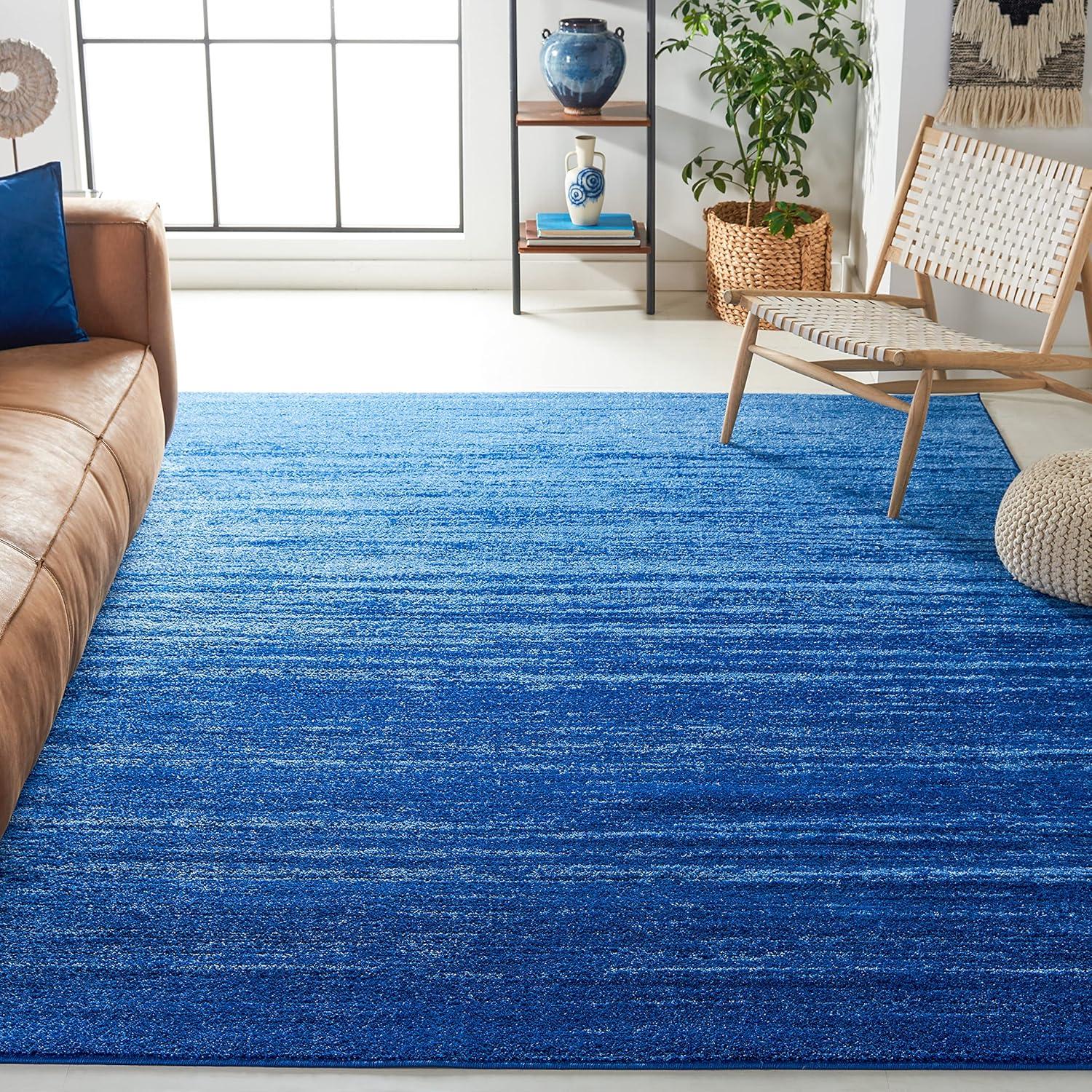 image:imageSAFAVIEH Area Rug 9x12 Adirondack Collection Large Navy amp Grey Modern Ombre Design Non Shedding amp Easy to Clean Ideal for Living Room Bedroom Office Dining Space ADR113ELight BlueDark Blue