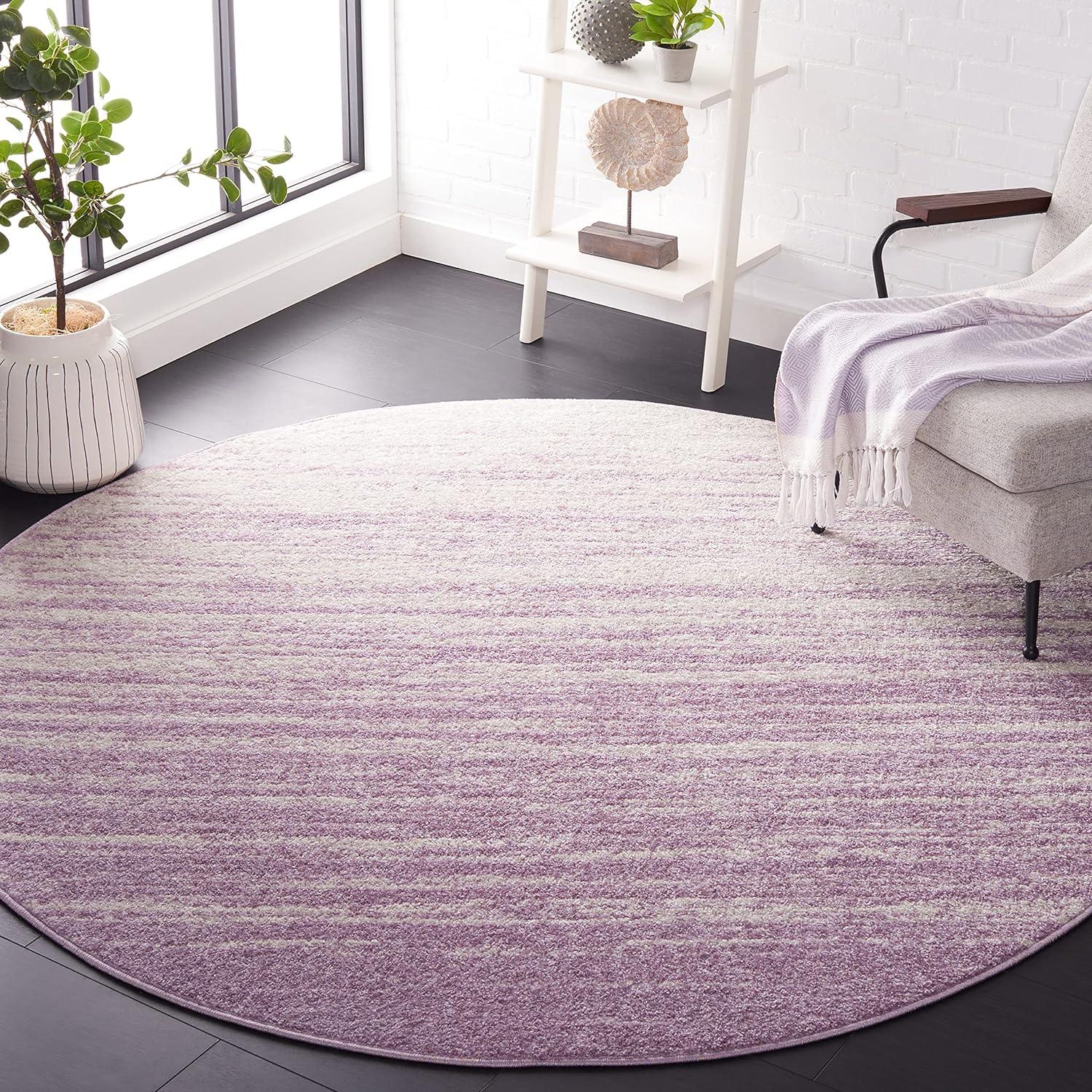 image:imageSAFAVIEH Area Rug 9x12 Adirondack Collection Large Navy amp Grey Modern Ombre Design Non Shedding amp Easy to Clean Ideal for Living Room Bedroom Office Dining Space ADR113ECreamPurple