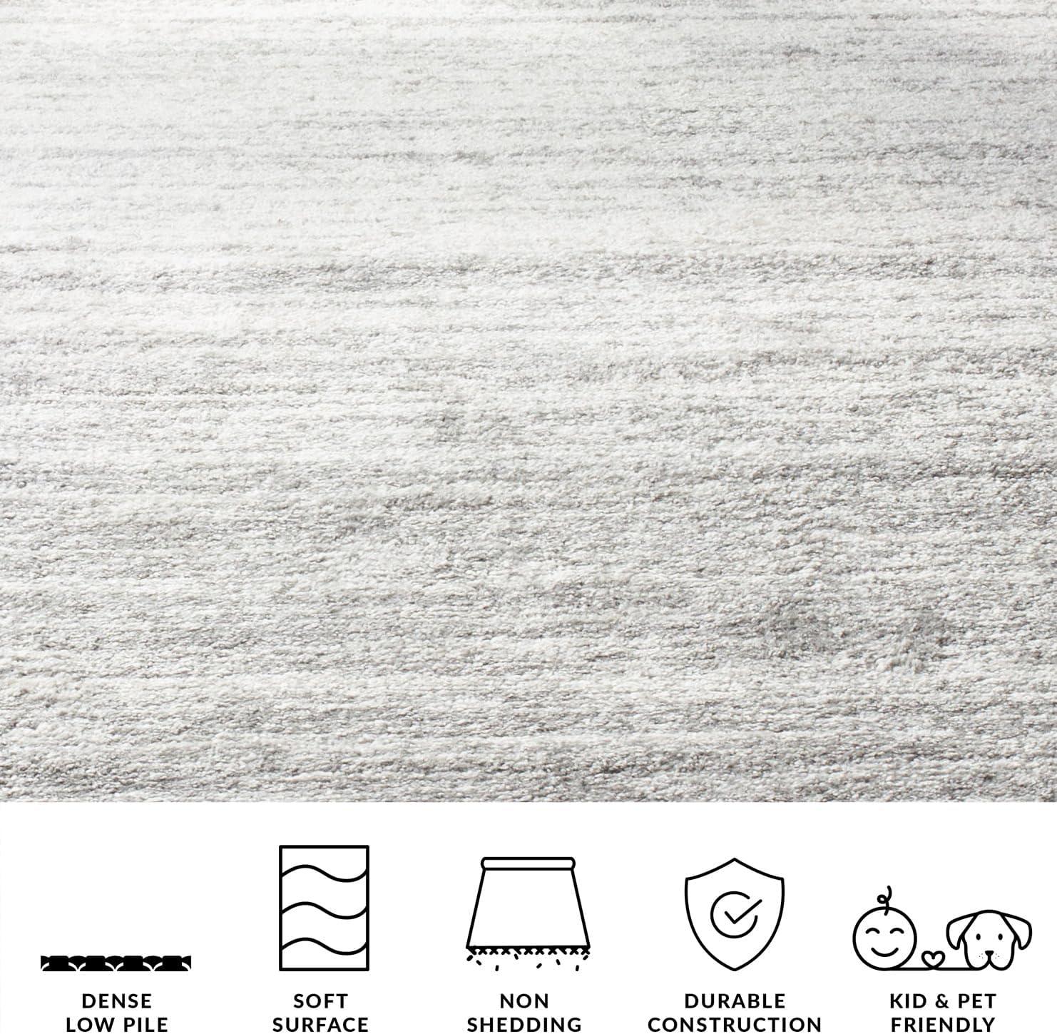 image:imageSAFAVIEH Area Rug 9x12 Adirondack Collection Large Navy amp Grey Modern Ombre Design Non Shedding amp Easy to Clean Ideal for Living Room Bedroom Office Dining Space ADR113EIvorySilver