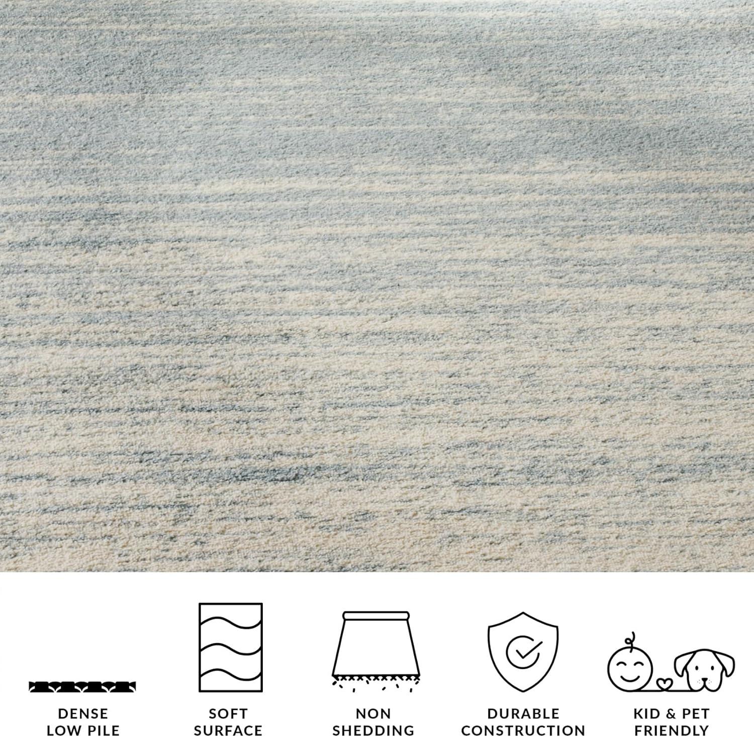image:imageSAFAVIEH Area Rug 9x12 Adirondack Collection Large Navy amp Grey Modern Ombre Design Non Shedding amp Easy to Clean Ideal for Living Room Bedroom Office Dining Space ADR113ESlateCream