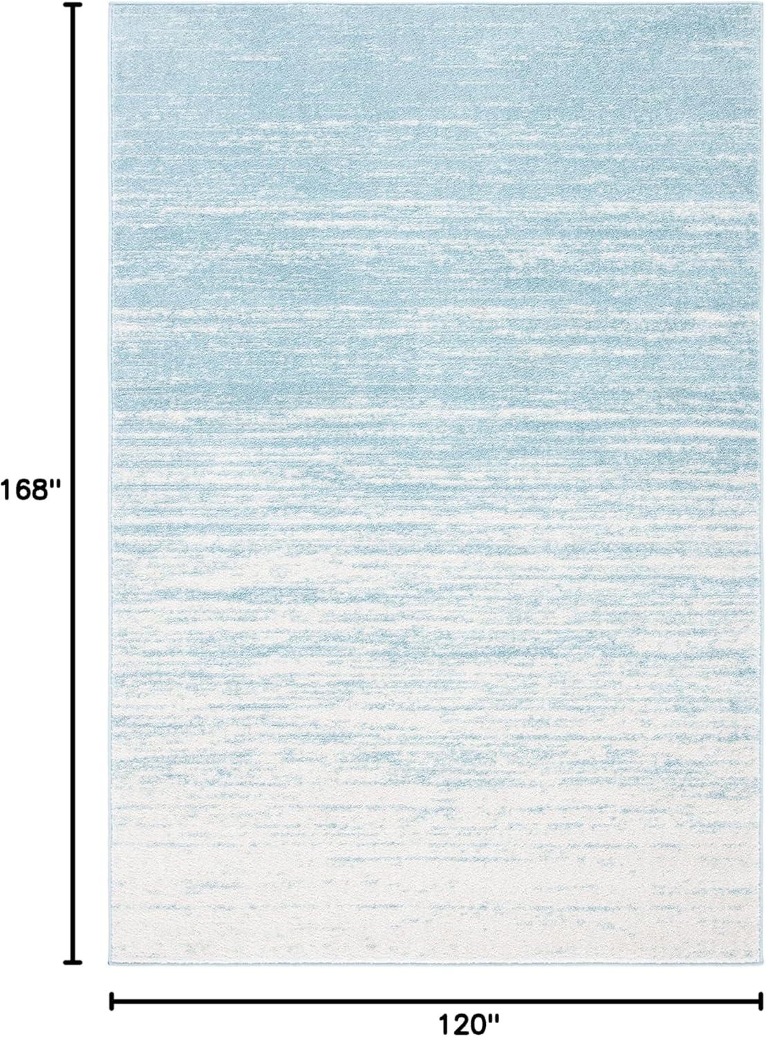 image:imageSAFAVIEH Area Rug 9x12 Adirondack Collection Large Navy amp Grey Modern Ombre Design Non Shedding amp Easy to Clean Ideal for Living Room Bedroom Office Dining Space ADR113EAquaIvory