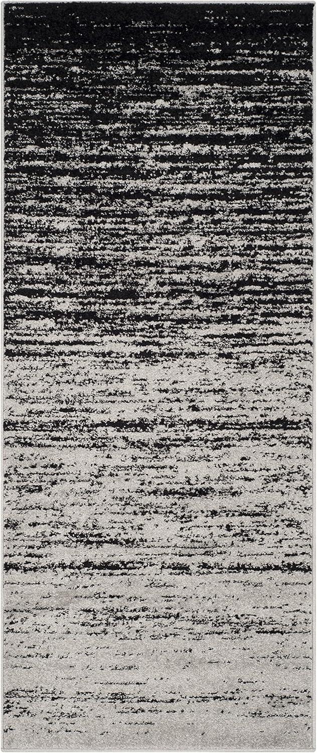 image:imageSAFAVIEH Area Rug 9x12 Adirondack Collection Large Navy amp Grey Modern Ombre Design Non Shedding amp Easy to Clean Ideal for Living Room Bedroom Office Dining Space ADR113ESilverBlack