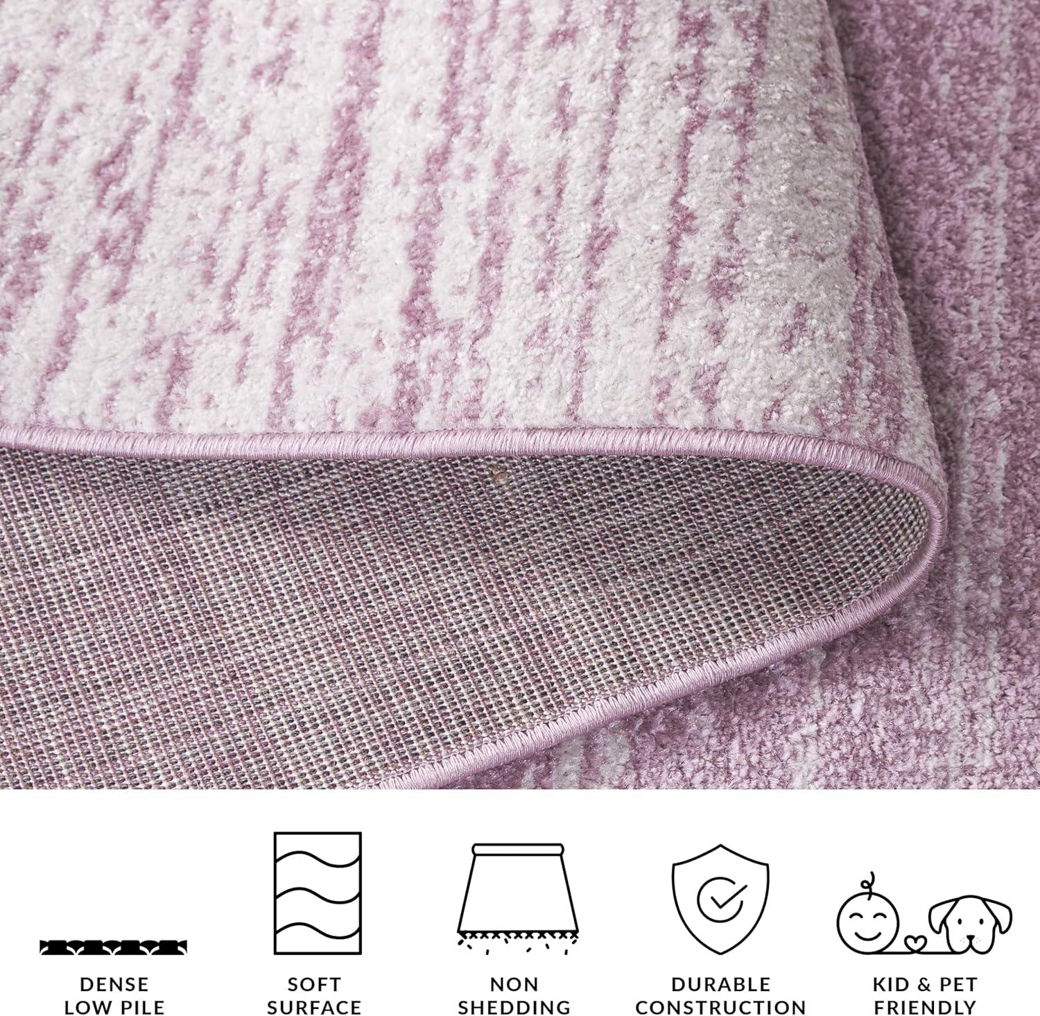 image:imageSAFAVIEH Area Rug 9x12 Adirondack Collection Large Navy amp Grey Modern Ombre Design Non Shedding amp Easy to Clean Ideal for Living Room Bedroom Office Dining Space ADR113ECreamPurple