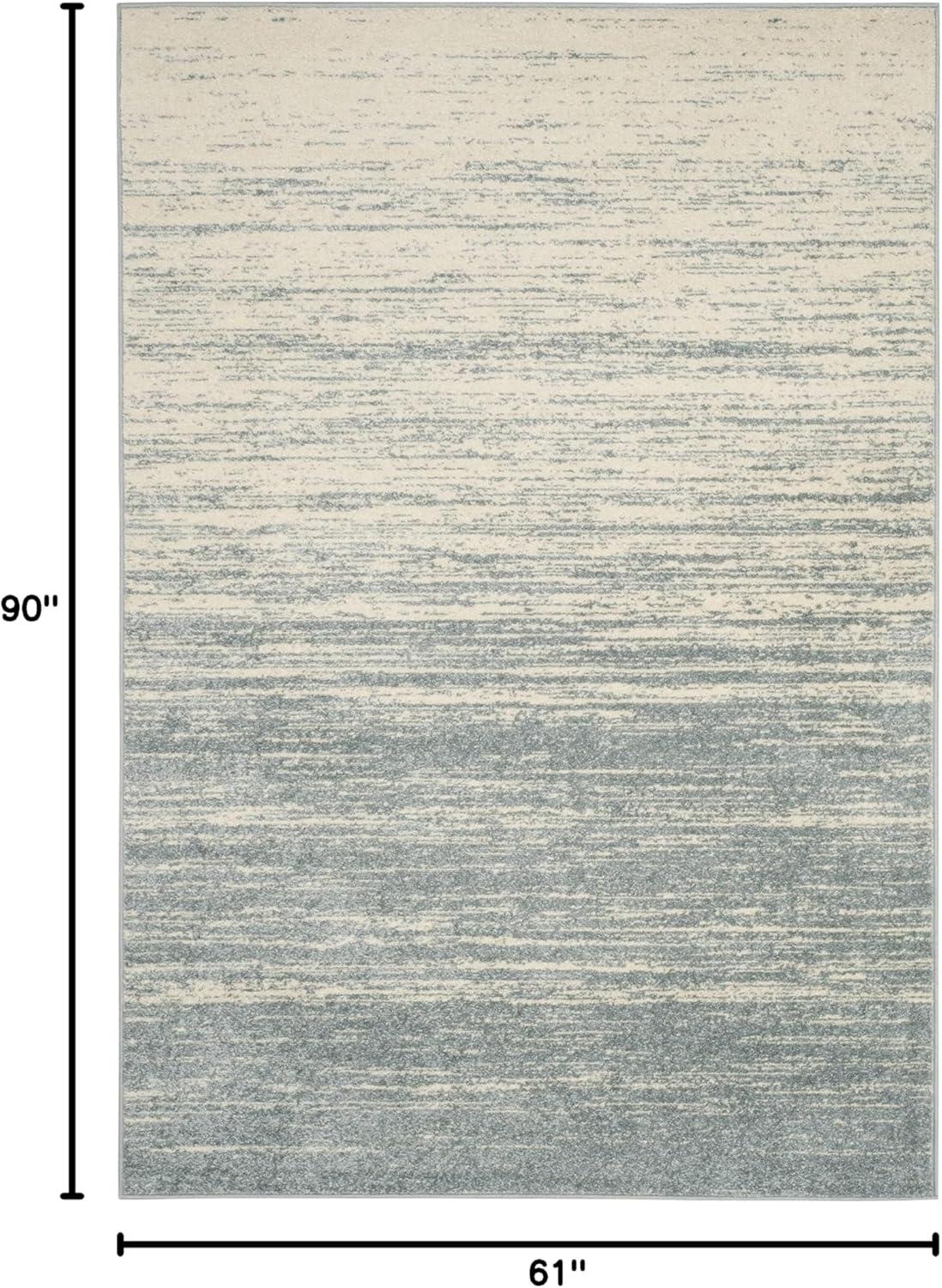 image:imageSAFAVIEH Area Rug 9x12 Adirondack Collection Large Navy amp Grey Modern Ombre Design Non Shedding amp Easy to Clean Ideal for Living Room Bedroom Office Dining Space ADR113ESlateCream