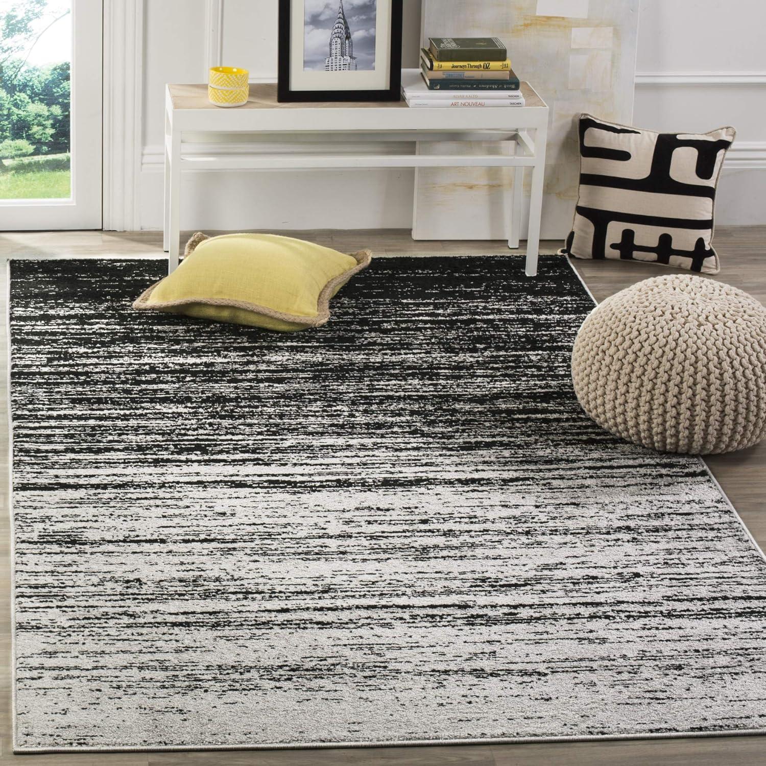 image:imageSAFAVIEH Area Rug 9x12 Adirondack Collection Large Navy amp Grey Modern Ombre Design Non Shedding amp Easy to Clean Ideal for Living Room Bedroom Office Dining Space ADR113ELight BlueDark Blue