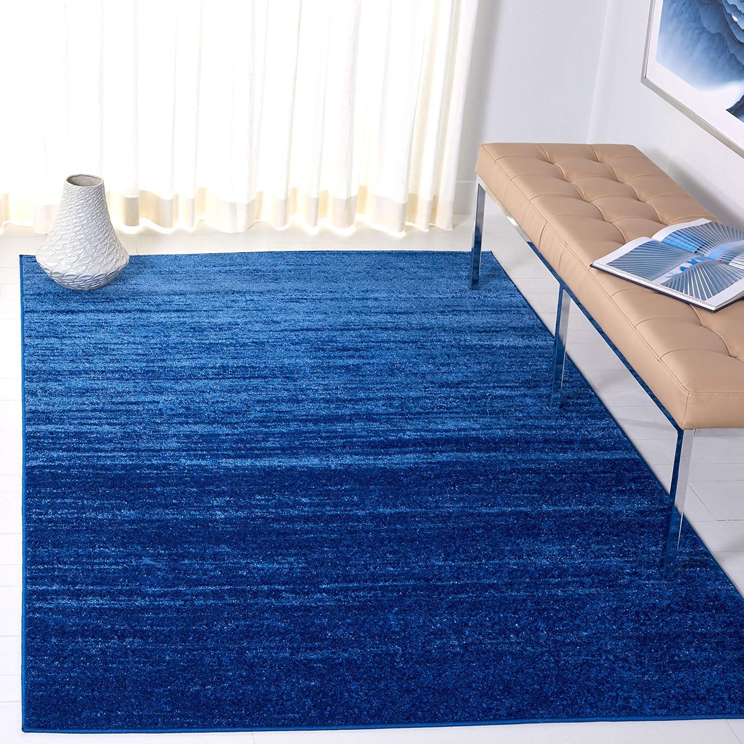 image:imageSAFAVIEH Area Rug 9x12 Adirondack Collection Large Navy amp Grey Modern Ombre Design Non Shedding amp Easy to Clean Ideal for Living Room Bedroom Office Dining Space ADR113ELight BlueDark Blue