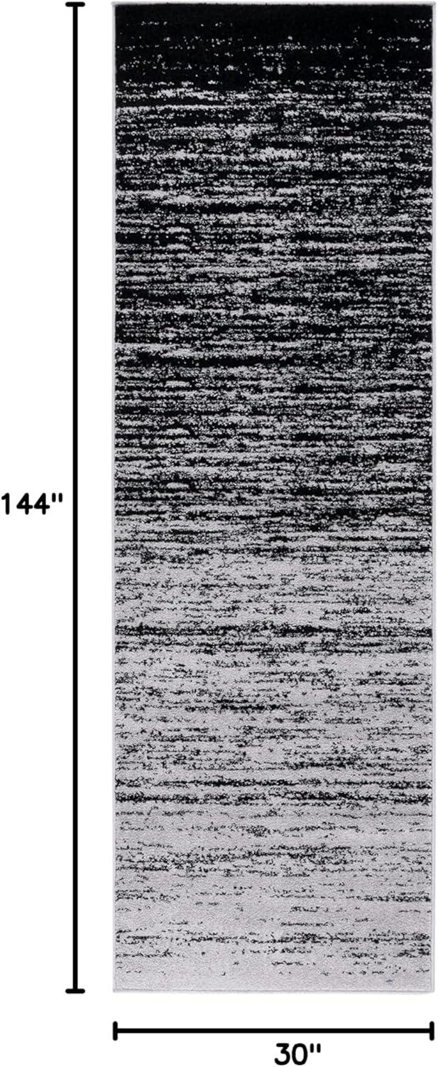 image:imageSAFAVIEH Area Rug 9x12 Adirondack Collection Large Navy amp Grey Modern Ombre Design Non Shedding amp Easy to Clean Ideal for Living Room Bedroom Office Dining Space ADR113ESilverBlack
