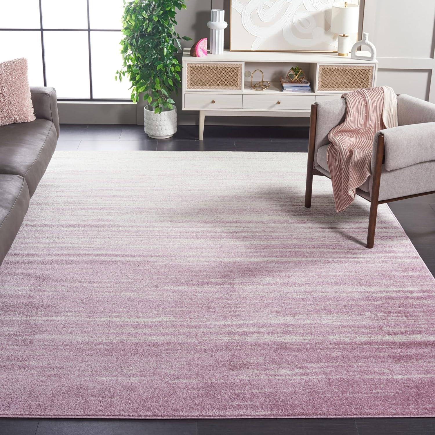 image:imageSAFAVIEH Area Rug 9x12 Adirondack Collection Large Navy amp Grey Modern Ombre Design Non Shedding amp Easy to Clean Ideal for Living Room Bedroom Office Dining Space ADR113ECreamPurple