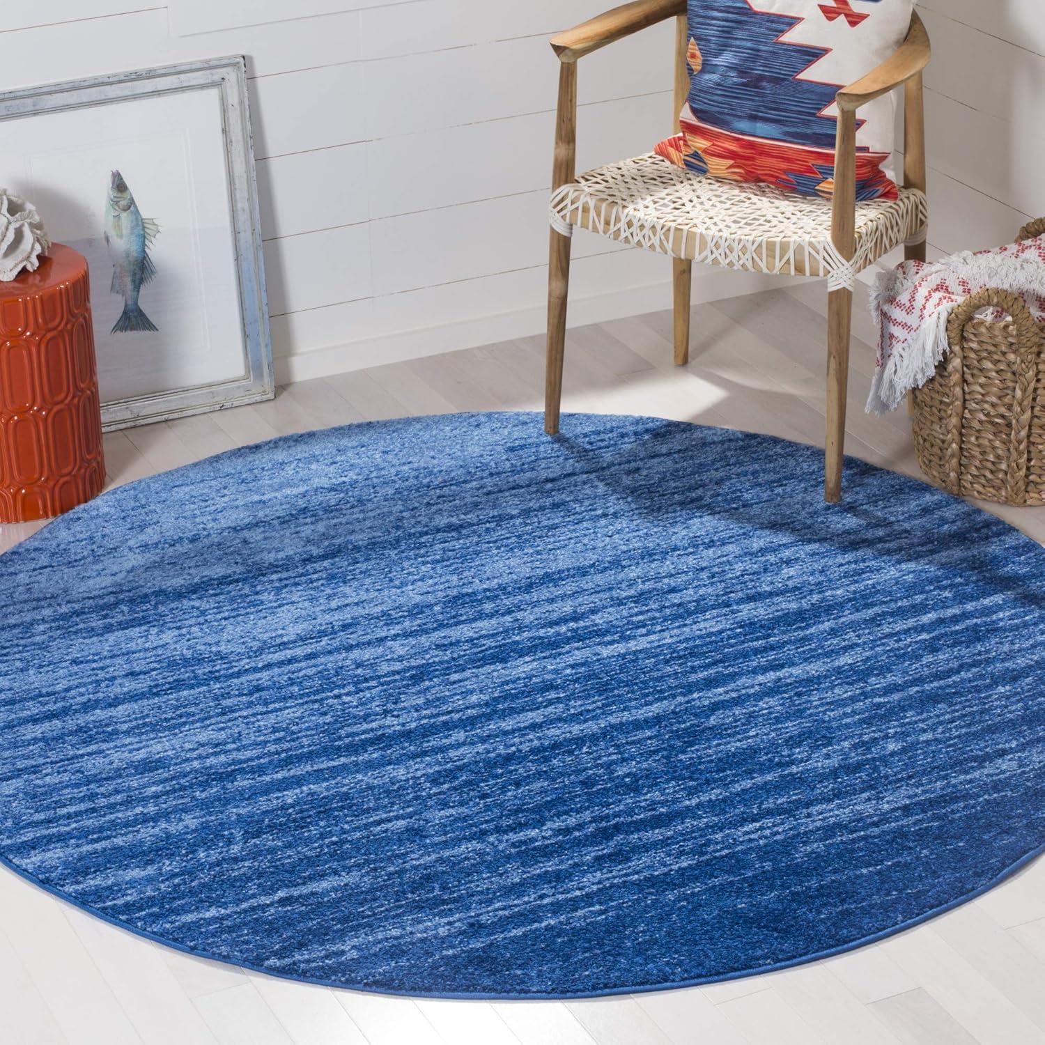 image:imageSAFAVIEH Area Rug 9x12 Adirondack Collection Large Navy amp Grey Modern Ombre Design Non Shedding amp Easy to Clean Ideal for Living Room Bedroom Office Dining Space ADR113EIvorySilver