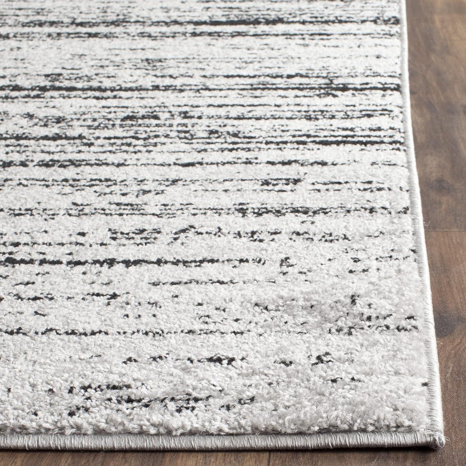 image:imageSAFAVIEH Area Rug 9x12 Adirondack Collection Large Navy amp Grey Modern Ombre Design Non Shedding amp Easy to Clean Ideal for Living Room Bedroom Office Dining Space ADR113ESilverBlack