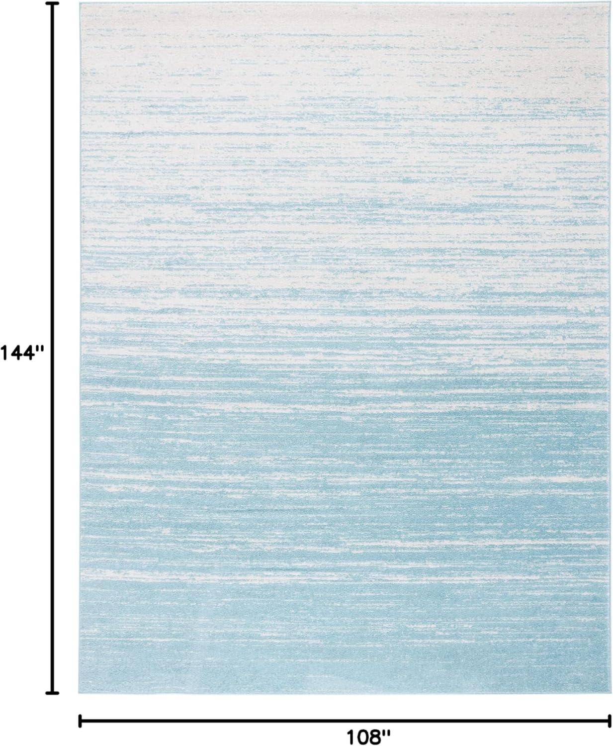 image:imageSAFAVIEH Area Rug 9x12 Adirondack Collection Large Navy amp Grey Modern Ombre Design Non Shedding amp Easy to Clean Ideal for Living Room Bedroom Office Dining Space ADR113EAquaIvory