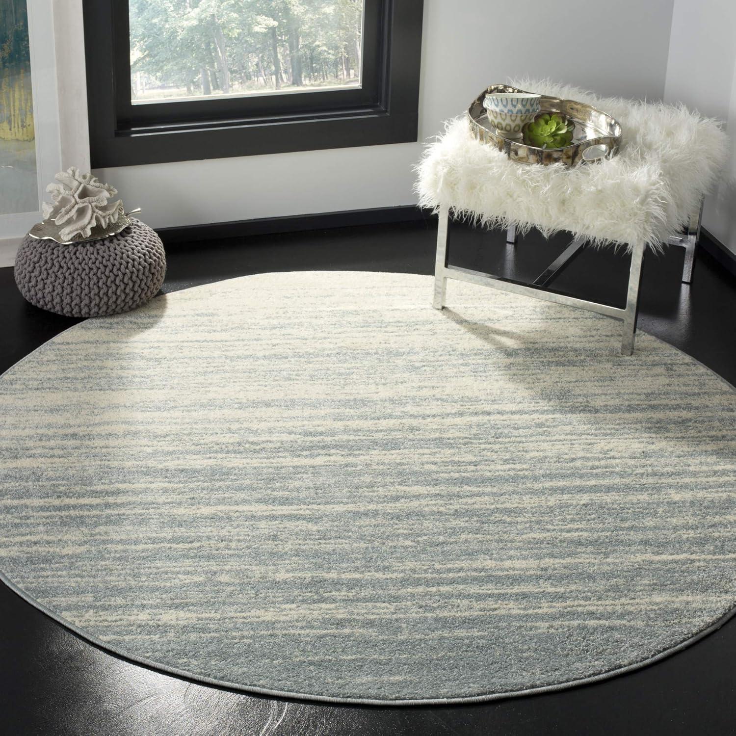image:imageSAFAVIEH Area Rug 9x12 Adirondack Collection Large Navy amp Grey Modern Ombre Design Non Shedding amp Easy to Clean Ideal for Living Room Bedroom Office Dining Space ADR113ECreamPurple
