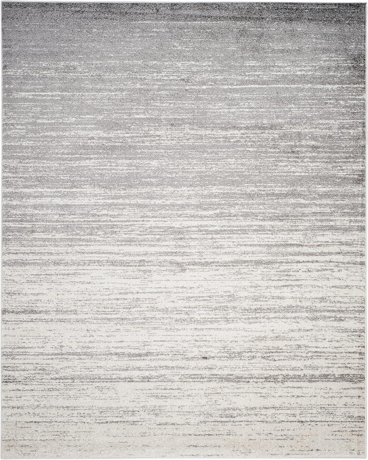 image:imageSAFAVIEH Area Rug 9x12 Adirondack Collection Large Navy amp Grey Modern Ombre Design Non Shedding amp Easy to Clean Ideal for Living Room Bedroom Office Dining Space ADR113EIvorySilver