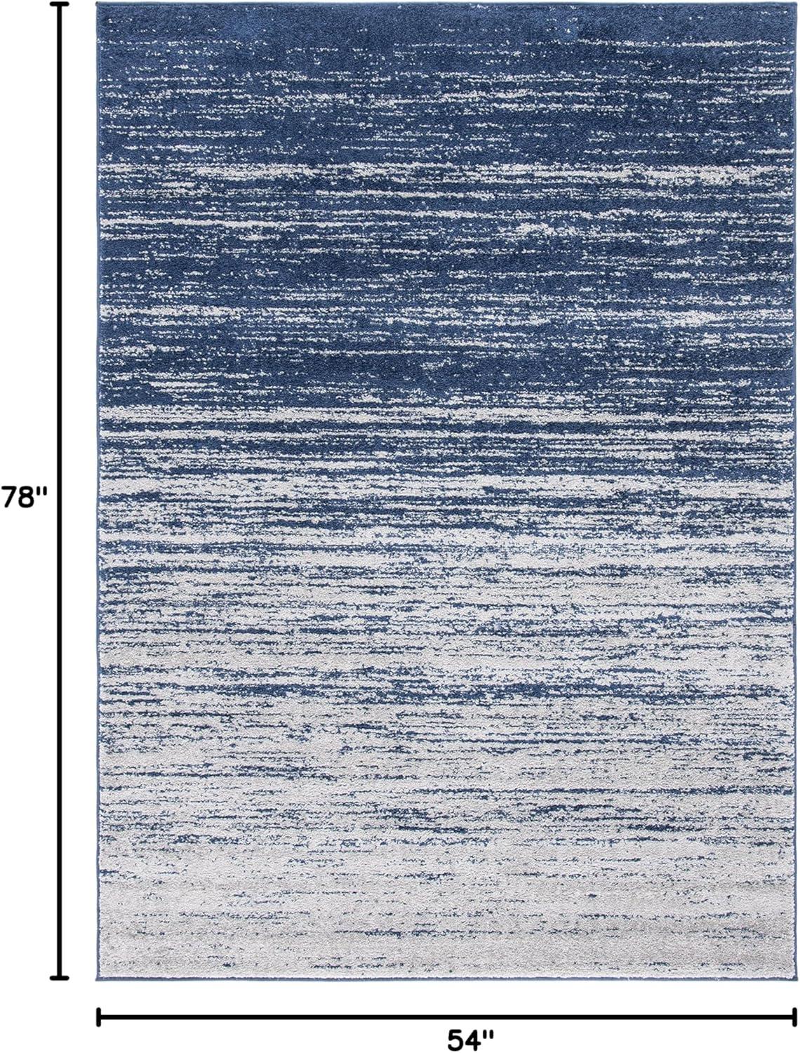 image:imageSAFAVIEH Area Rug 9x12 Adirondack Collection Large Navy amp Grey Modern Ombre Design Non Shedding amp Easy to Clean Ideal for Living Room Bedroom Office Dining Space ADR113ENavyGrey