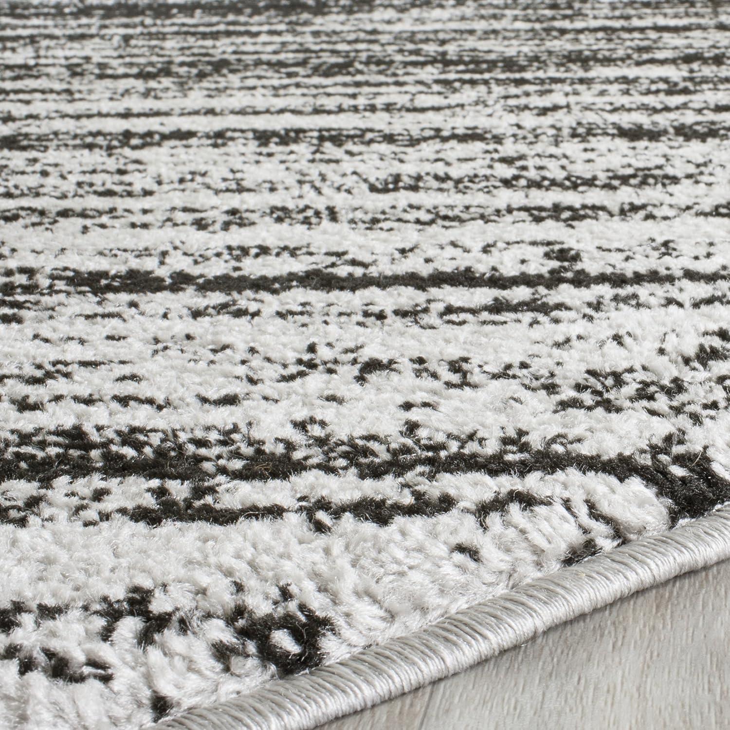 image:imageSAFAVIEH Area Rug 9x12 Adirondack Collection Large Navy amp Grey Modern Ombre Design Non Shedding amp Easy to Clean Ideal for Living Room Bedroom Office Dining Space ADR113ESilverBlack