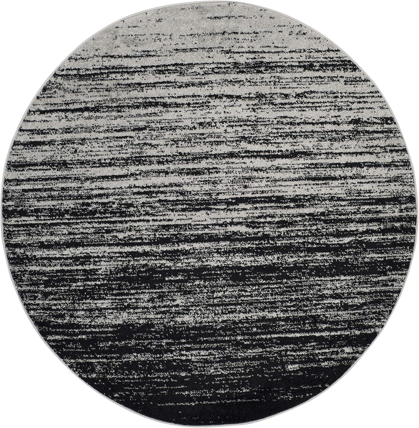 image:imageSAFAVIEH Area Rug 9x12 Adirondack Collection Large Navy amp Grey Modern Ombre Design Non Shedding amp Easy to Clean Ideal for Living Room Bedroom Office Dining Space ADR113ESilverBlack