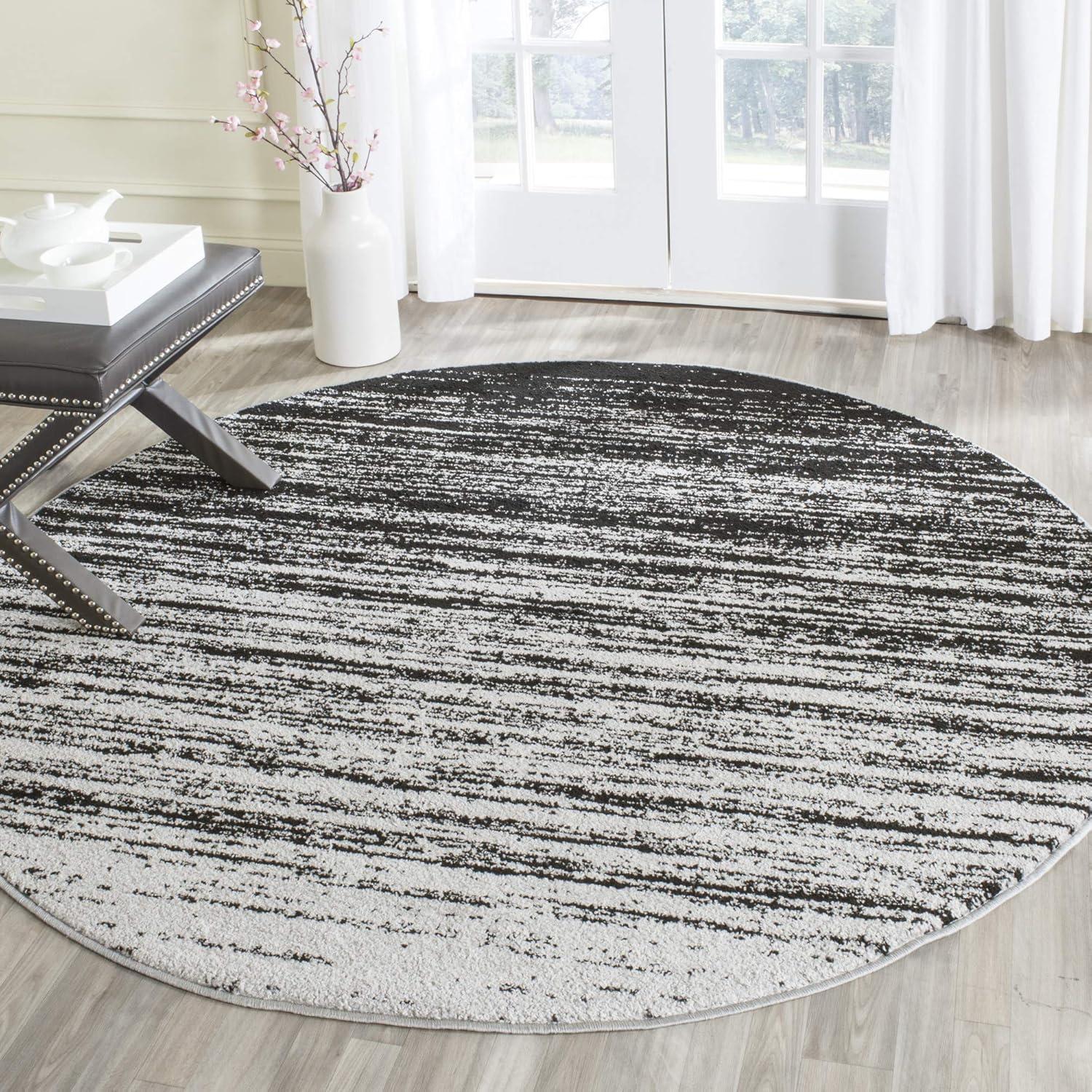 image:imageSAFAVIEH Area Rug 9x12 Adirondack Collection Large Navy amp Grey Modern Ombre Design Non Shedding amp Easy to Clean Ideal for Living Room Bedroom Office Dining Space ADR113EIvorySilver