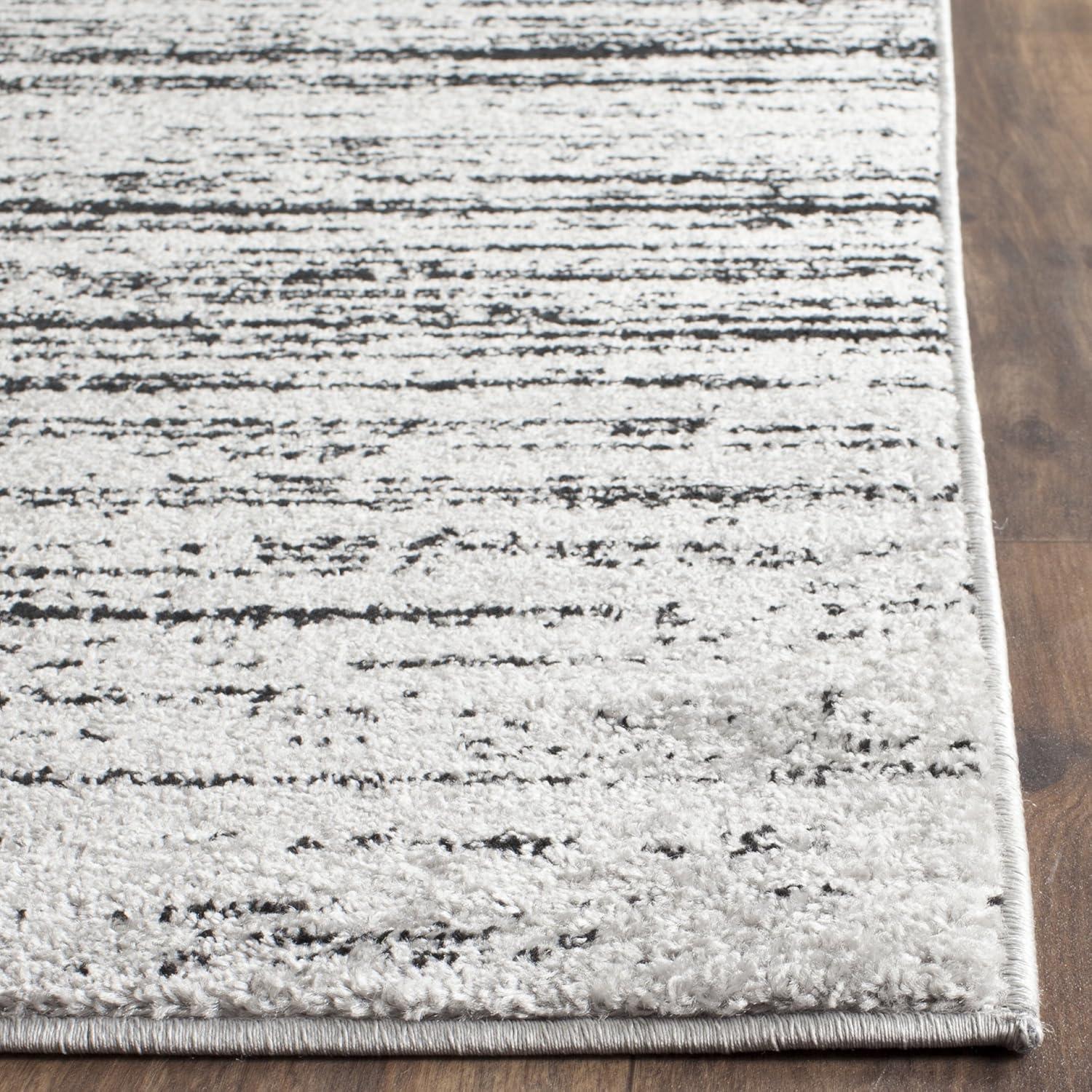image:imageSAFAVIEH Area Rug 9x12 Adirondack Collection Large Navy amp Grey Modern Ombre Design Non Shedding amp Easy to Clean Ideal for Living Room Bedroom Office Dining Space ADR113ESilverBlack