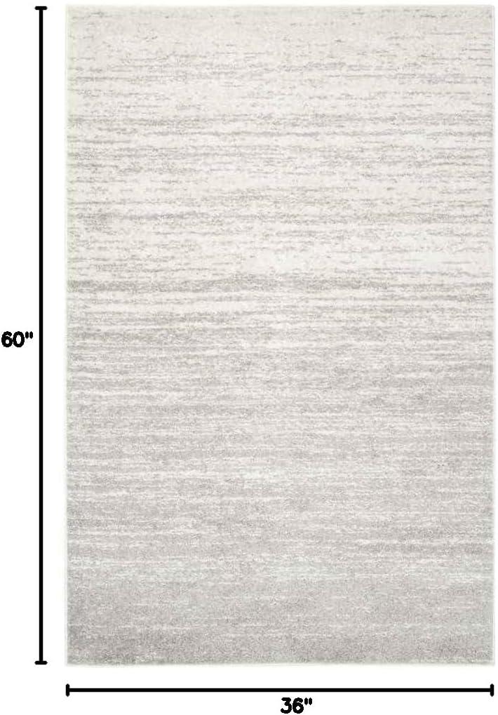 image:imageSAFAVIEH Area Rug 9x12 Adirondack Collection Large Navy amp Grey Modern Ombre Design Non Shedding amp Easy to Clean Ideal for Living Room Bedroom Office Dining Space ADR113EIvorySilver