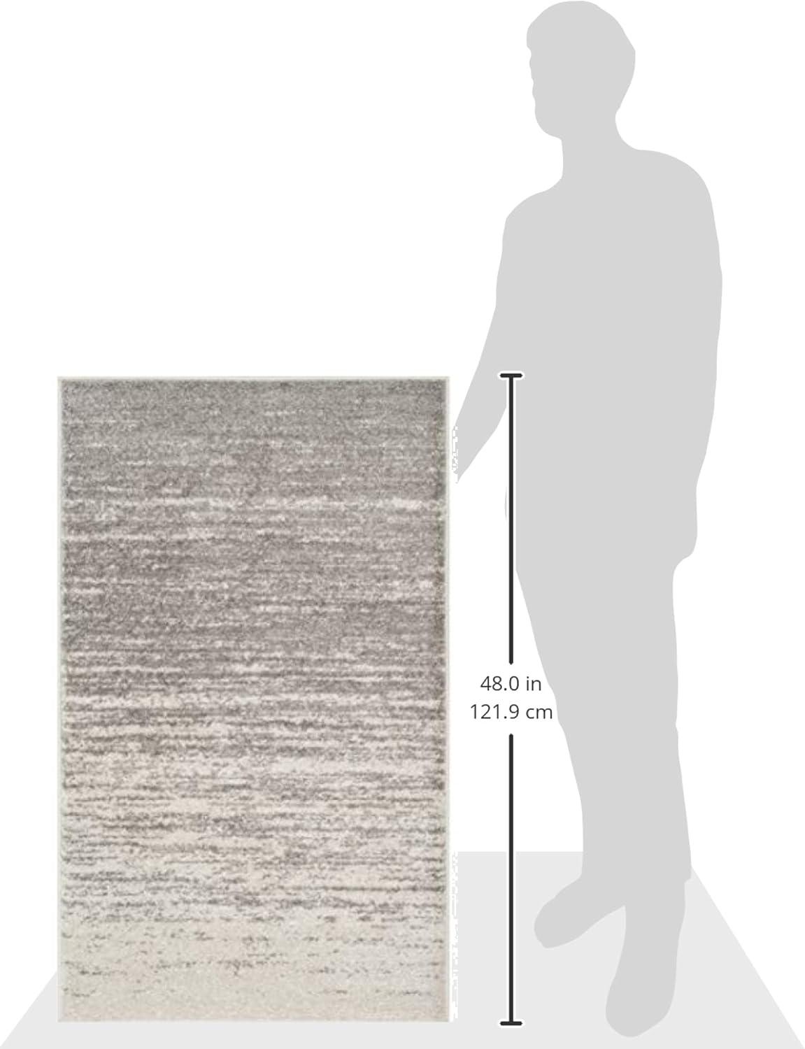 image:imageSAFAVIEH Area Rug 9x12 Adirondack Collection Large Navy amp Grey Modern Ombre Design Non Shedding amp Easy to Clean Ideal for Living Room Bedroom Office Dining Space ADR113ELight GreyGrey