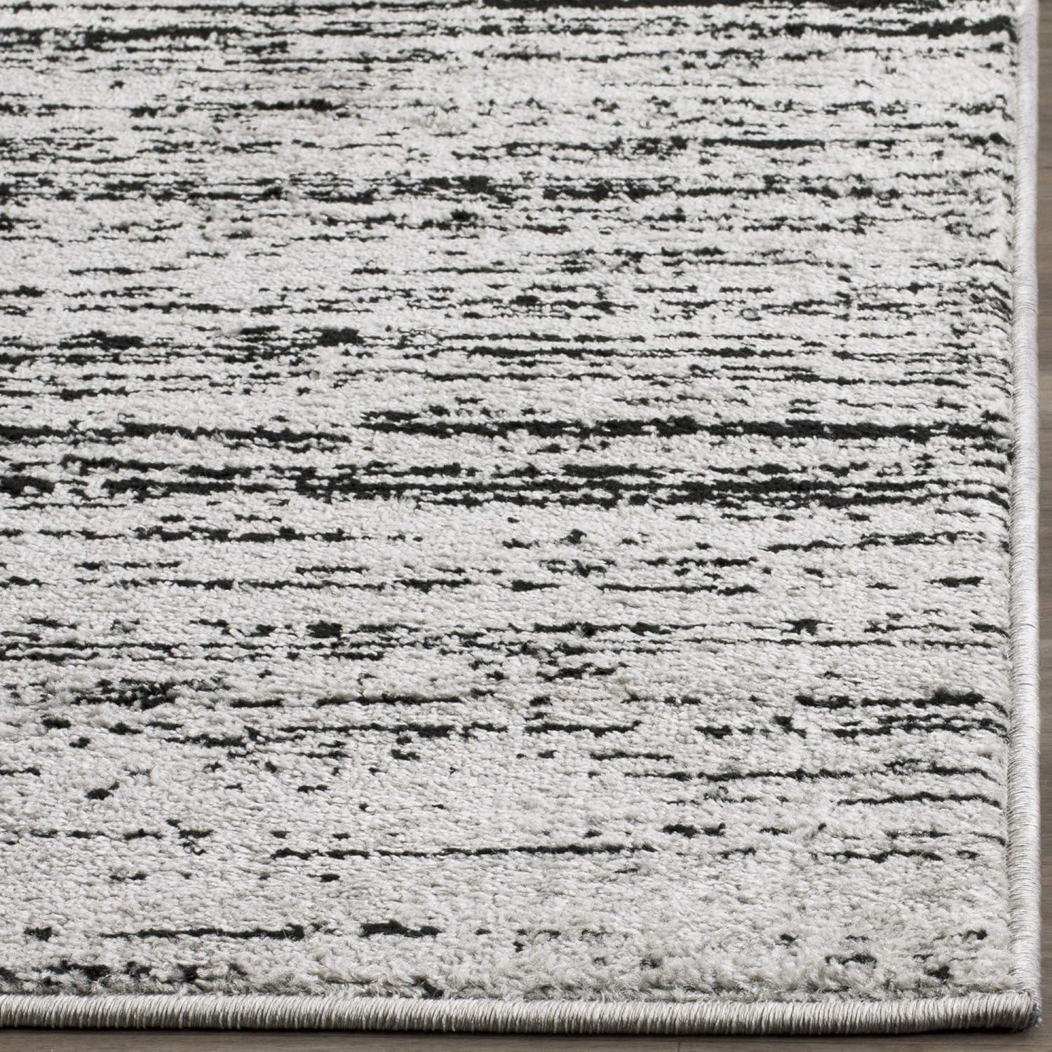 image:imageSAFAVIEH Area Rug 9x12 Adirondack Collection Large Navy amp Grey Modern Ombre Design Non Shedding amp Easy to Clean Ideal for Living Room Bedroom Office Dining Space ADR113ESilverBlack