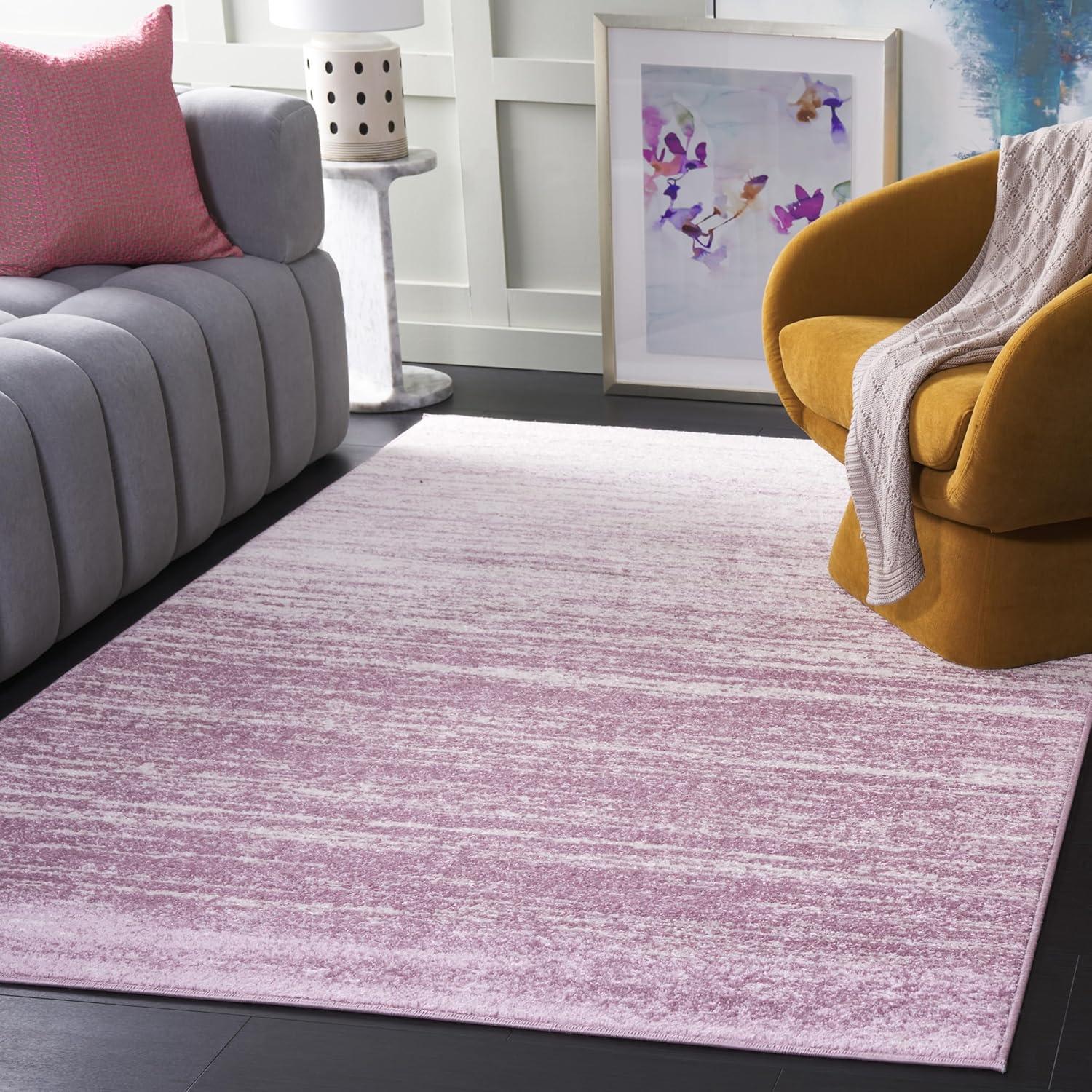 image:imageSAFAVIEH Area Rug 9x12 Adirondack Collection Large Navy amp Grey Modern Ombre Design Non Shedding amp Easy to Clean Ideal for Living Room Bedroom Office Dining Space ADR113ECreamPurple