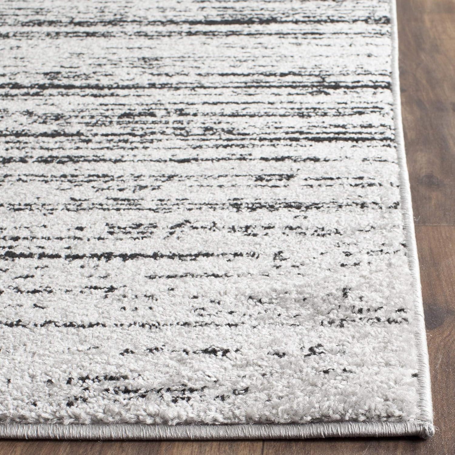 image:imageSAFAVIEH Area Rug 9x12 Adirondack Collection Large Navy amp Grey Modern Ombre Design Non Shedding amp Easy to Clean Ideal for Living Room Bedroom Office Dining Space ADR113ESilverBlack
