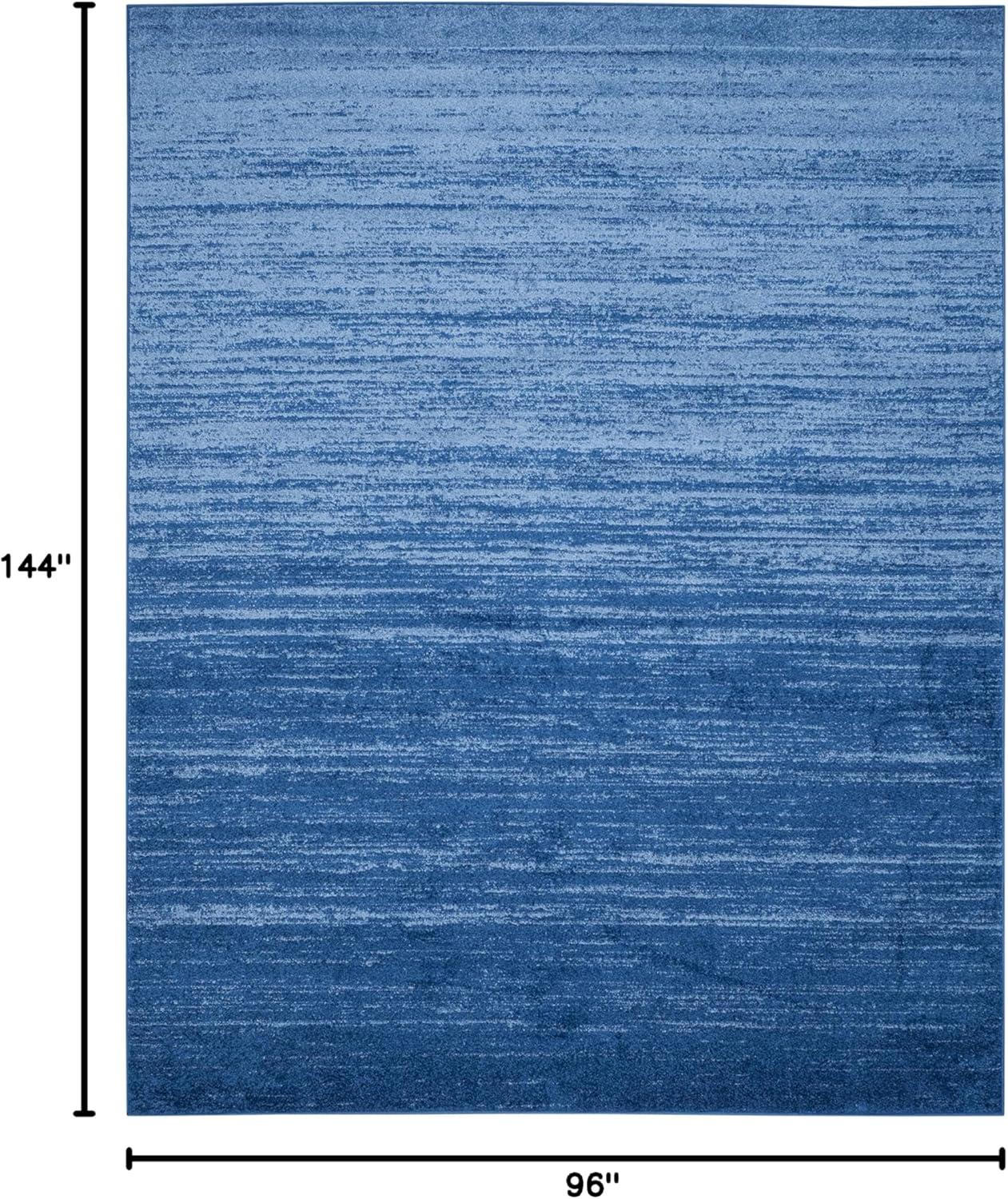 image:imageSAFAVIEH Area Rug 9x12 Adirondack Collection Large Navy amp Grey Modern Ombre Design Non Shedding amp Easy to Clean Ideal for Living Room Bedroom Office Dining Space ADR113ELight BlueDark Blue