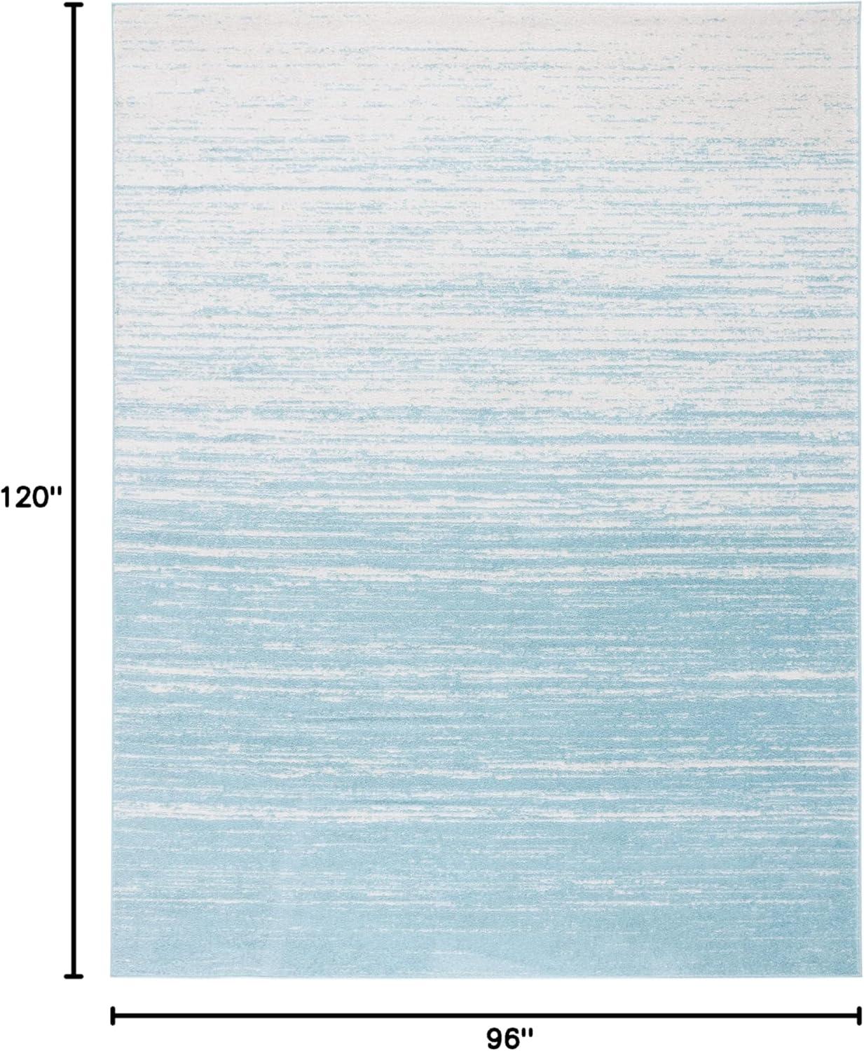 image:imageSAFAVIEH Area Rug 9x12 Adirondack Collection Large Navy amp Grey Modern Ombre Design Non Shedding amp Easy to Clean Ideal for Living Room Bedroom Office Dining Space ADR113EAquaIvory