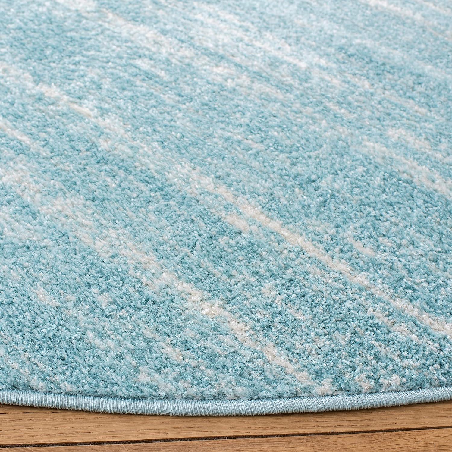 image:imageSAFAVIEH Area Rug 9x12 Adirondack Collection Large Navy amp Grey Modern Ombre Design Non Shedding amp Easy to Clean Ideal for Living Room Bedroom Office Dining Space ADR113EAquaIvory