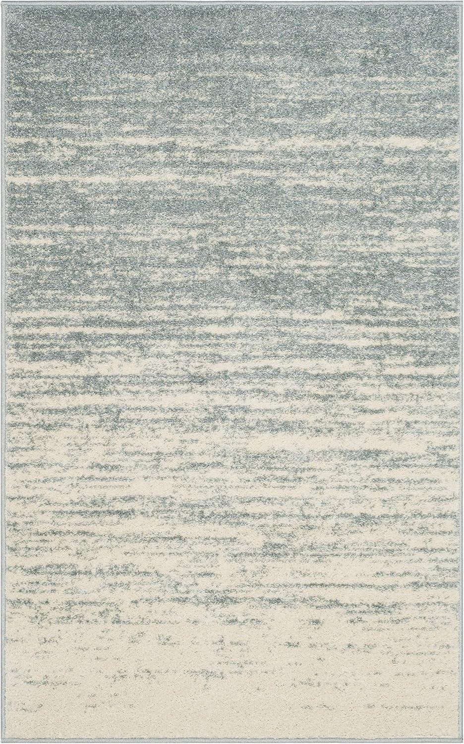 image:imageSAFAVIEH Area Rug 9x12 Adirondack Collection Large Navy amp Grey Modern Ombre Design Non Shedding amp Easy to Clean Ideal for Living Room Bedroom Office Dining Space ADR113ESlateCream
