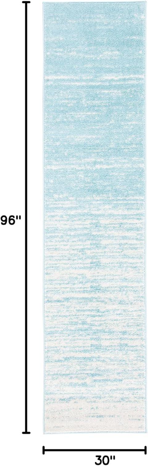 image:imageSAFAVIEH Area Rug 9x12 Adirondack Collection Large Navy amp Grey Modern Ombre Design Non Shedding amp Easy to Clean Ideal for Living Room Bedroom Office Dining Space ADR113EAquaIvory