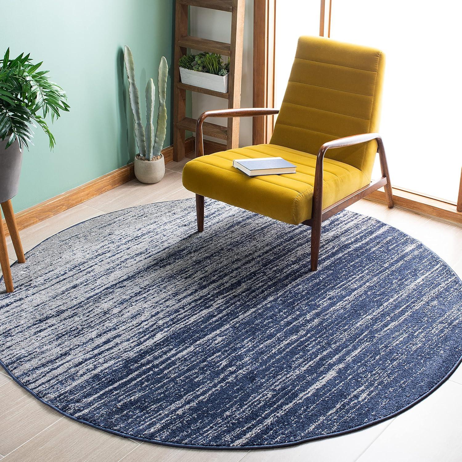 image:imageSAFAVIEH Area Rug 9x12 Adirondack Collection Large Navy amp Grey Modern Ombre Design Non Shedding amp Easy to Clean Ideal for Living Room Bedroom Office Dining Space ADR113ENavyGrey