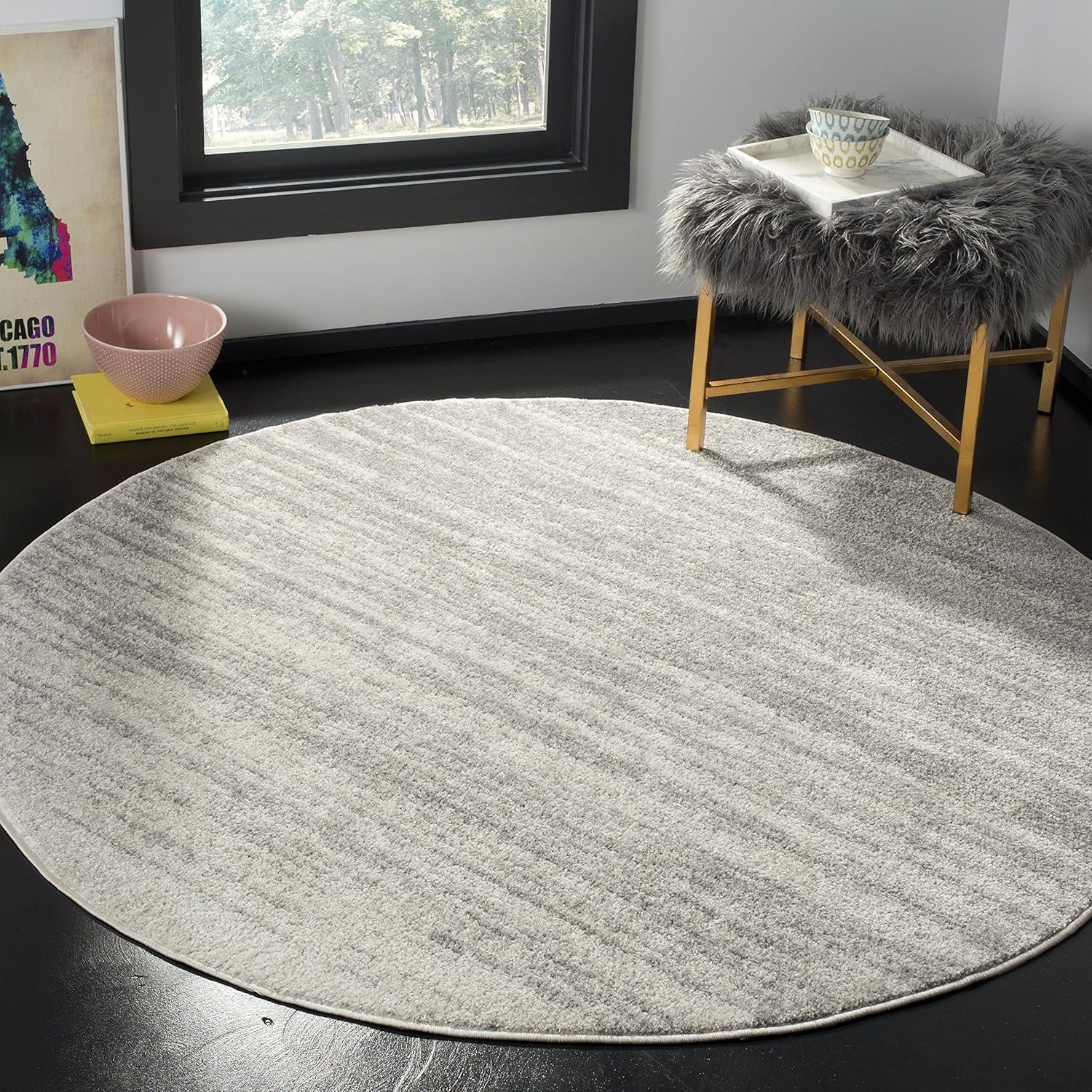 image:imageSAFAVIEH Area Rug 9x12 Adirondack Collection Large Navy amp Grey Modern Ombre Design Non Shedding amp Easy to Clean Ideal for Living Room Bedroom Office Dining Space ADR113ELight GreyGrey