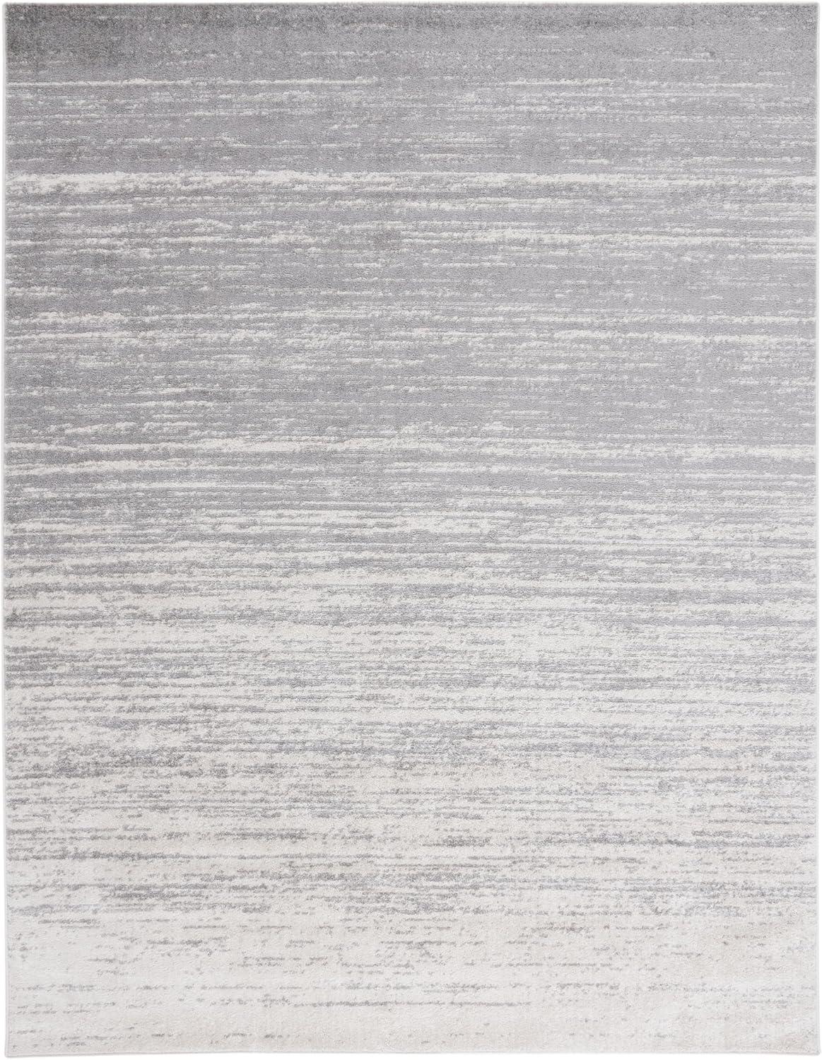 image:imageSAFAVIEH Area Rug 9x12 Adirondack Collection Large Navy amp Grey Modern Ombre Design Non Shedding amp Easy to Clean Ideal for Living Room Bedroom Office Dining Space ADR113ELight GreyGrey