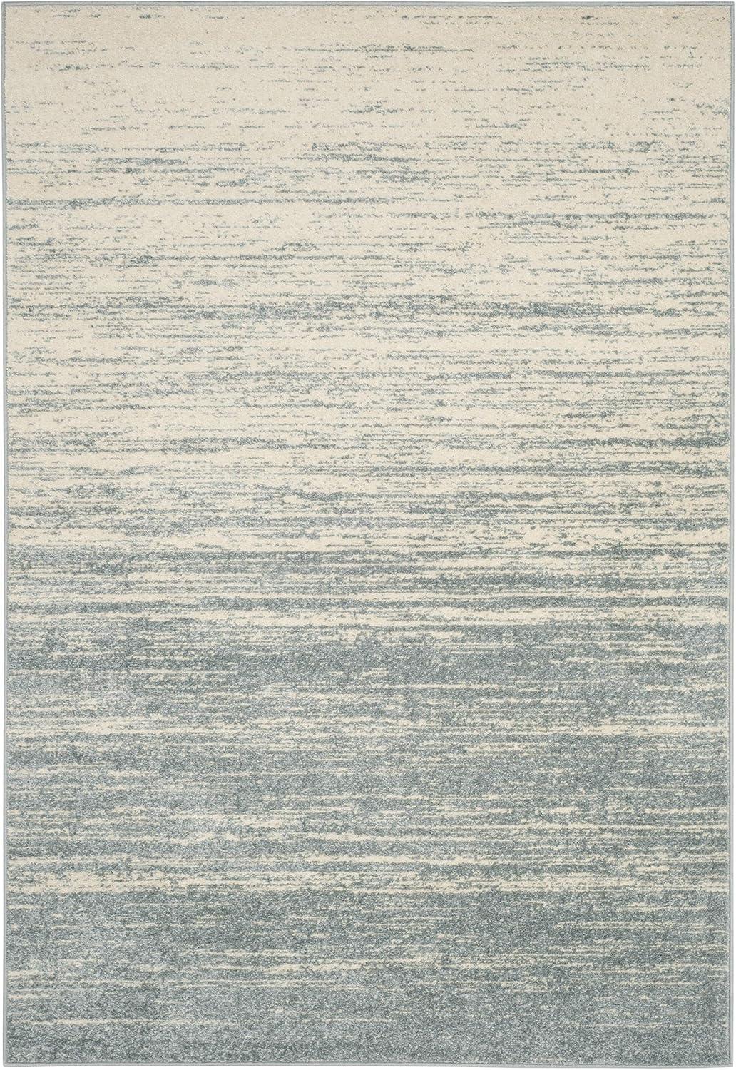 image:imageSAFAVIEH Area Rug 9x12 Adirondack Collection Large Navy amp Grey Modern Ombre Design Non Shedding amp Easy to Clean Ideal for Living Room Bedroom Office Dining Space ADR113ESlateCream