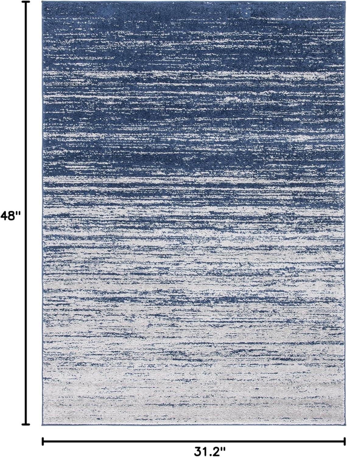 image:imageSAFAVIEH Area Rug 9x12 Adirondack Collection Large Navy amp Grey Modern Ombre Design Non Shedding amp Easy to Clean Ideal for Living Room Bedroom Office Dining Space ADR113ENavyGrey