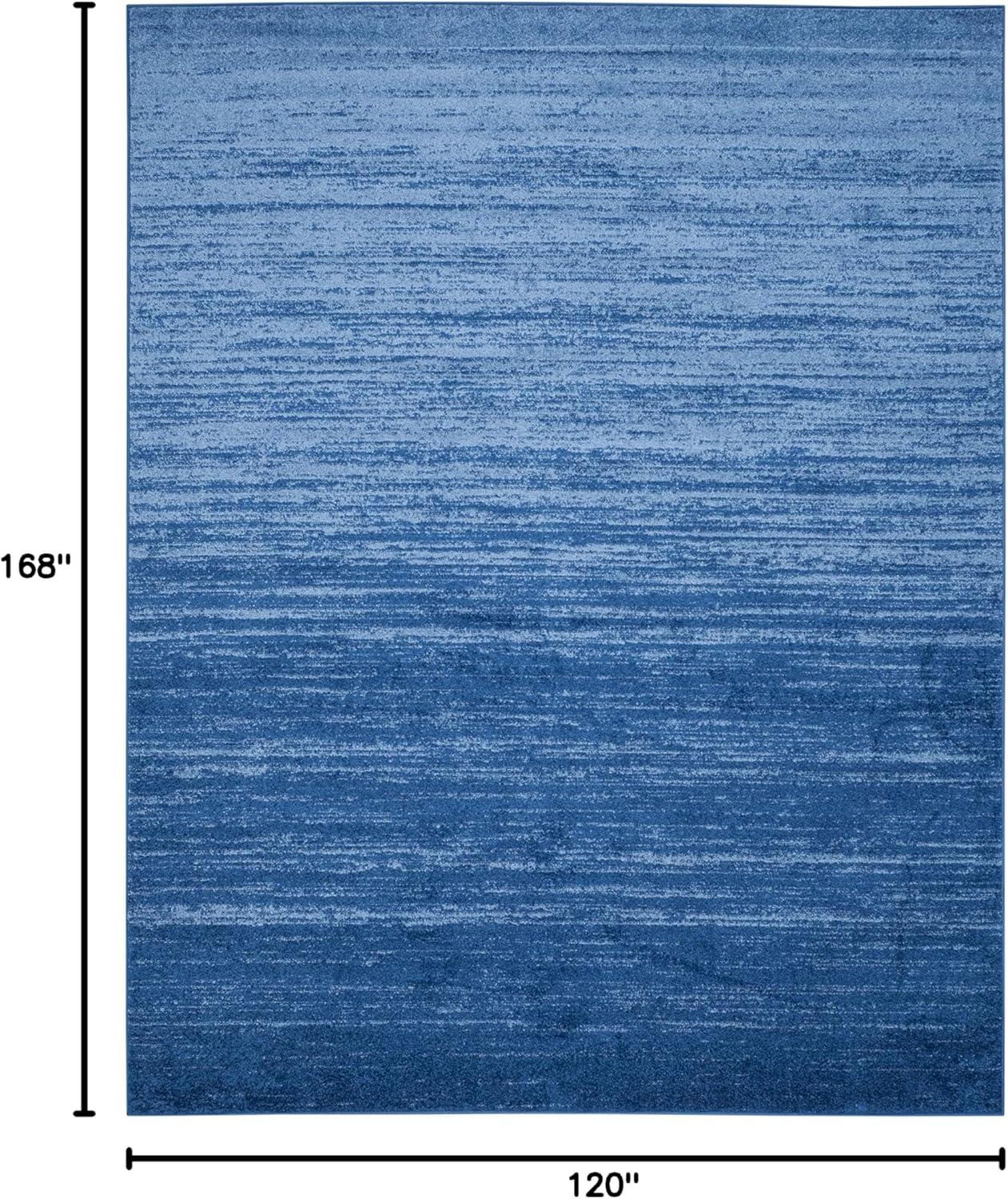 image:imageSAFAVIEH Area Rug 9x12 Adirondack Collection Large Navy amp Grey Modern Ombre Design Non Shedding amp Easy to Clean Ideal for Living Room Bedroom Office Dining Space ADR113ELight BlueDark Blue
