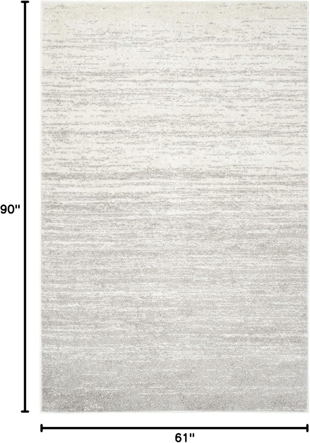 image:imageSAFAVIEH Area Rug 9x12 Adirondack Collection Large Navy amp Grey Modern Ombre Design Non Shedding amp Easy to Clean Ideal for Living Room Bedroom Office Dining Space ADR113EIvorySilver