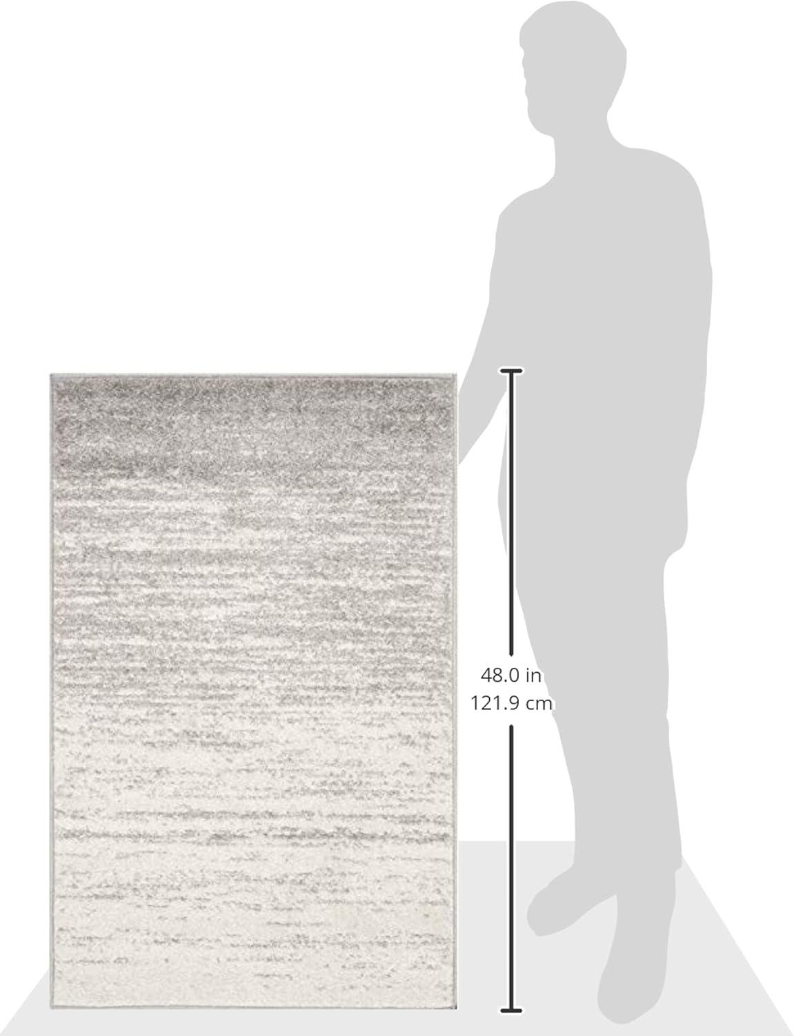 image:imageSAFAVIEH Area Rug 9x12 Adirondack Collection Large Navy amp Grey Modern Ombre Design Non Shedding amp Easy to Clean Ideal for Living Room Bedroom Office Dining Space ADR113EIvorySilver