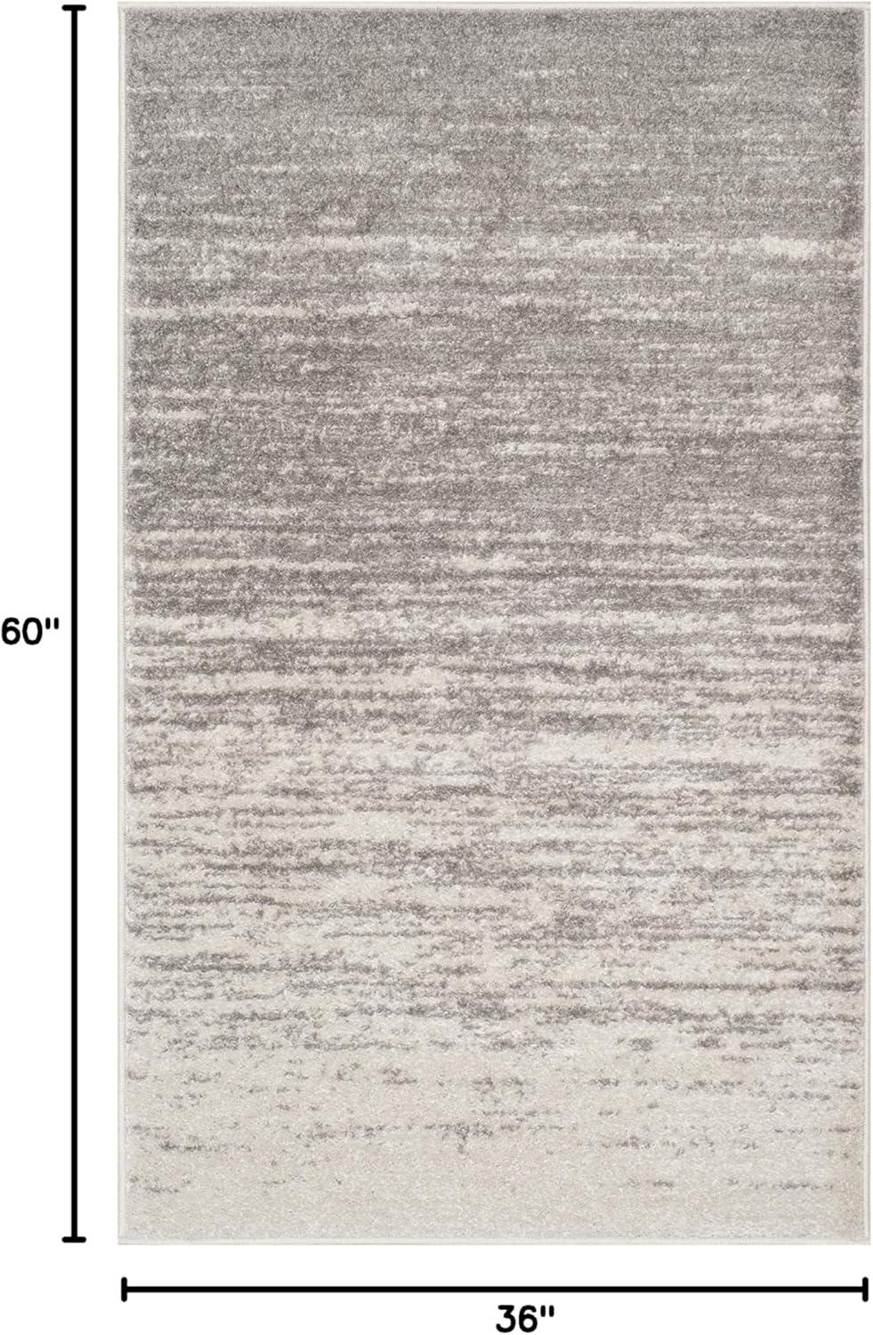 image:imageSAFAVIEH Area Rug 9x12 Adirondack Collection Large Navy amp Grey Modern Ombre Design Non Shedding amp Easy to Clean Ideal for Living Room Bedroom Office Dining Space ADR113ELight GreyGrey