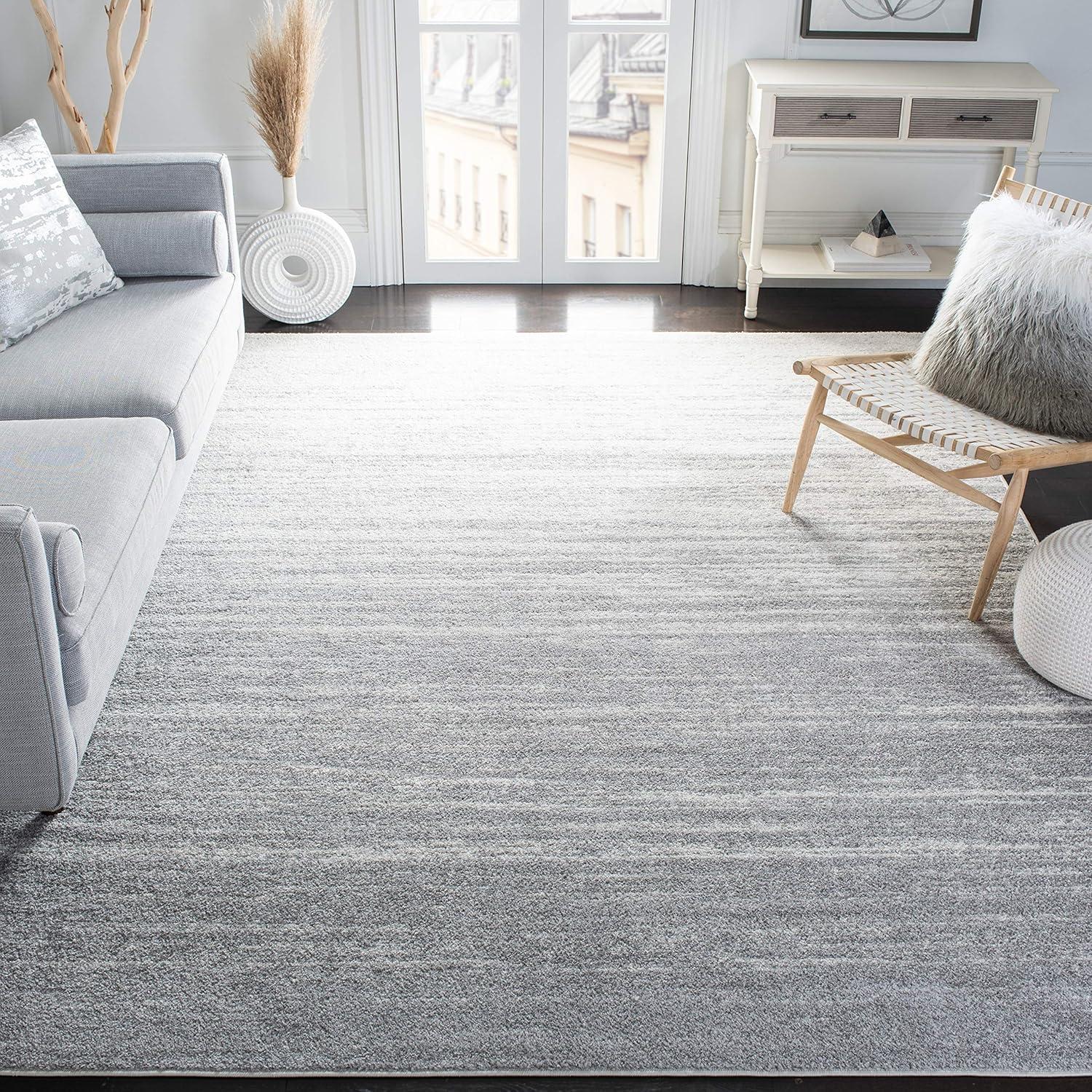 image:imageSAFAVIEH Area Rug 9x12 Adirondack Collection Large Navy amp Grey Modern Ombre Design Non Shedding amp Easy to Clean Ideal for Living Room Bedroom Office Dining Space ADR113ELight GreyGrey