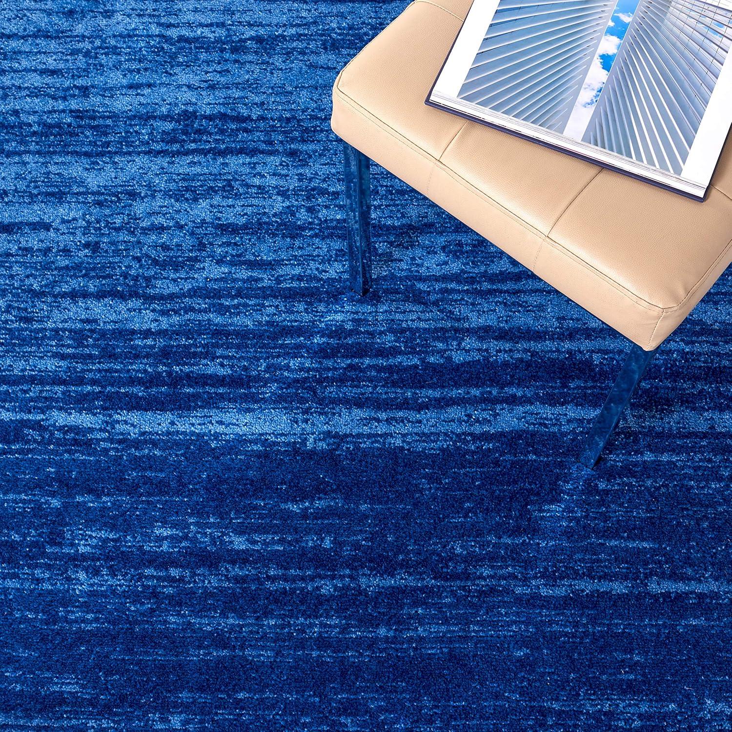 image:imageSAFAVIEH Area Rug 9x12 Adirondack Collection Large Navy amp Grey Modern Ombre Design Non Shedding amp Easy to Clean Ideal for Living Room Bedroom Office Dining Space ADR113ELight BlueDark Blue