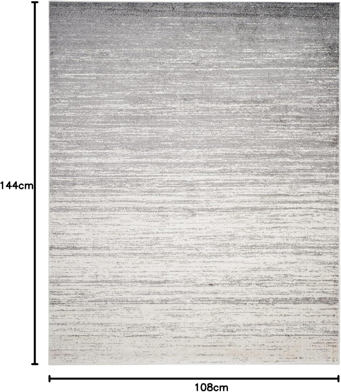 image:imageSAFAVIEH Area Rug 9x12 Adirondack Collection Large Navy amp Grey Modern Ombre Design Non Shedding amp Easy to Clean Ideal for Living Room Bedroom Office Dining Space ADR113EIvorySilver
