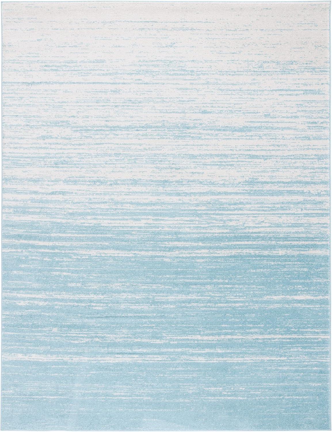image:imageSAFAVIEH Area Rug 9x12 Adirondack Collection Large Navy amp Grey Modern Ombre Design Non Shedding amp Easy to Clean Ideal for Living Room Bedroom Office Dining Space ADR113EAquaIvory