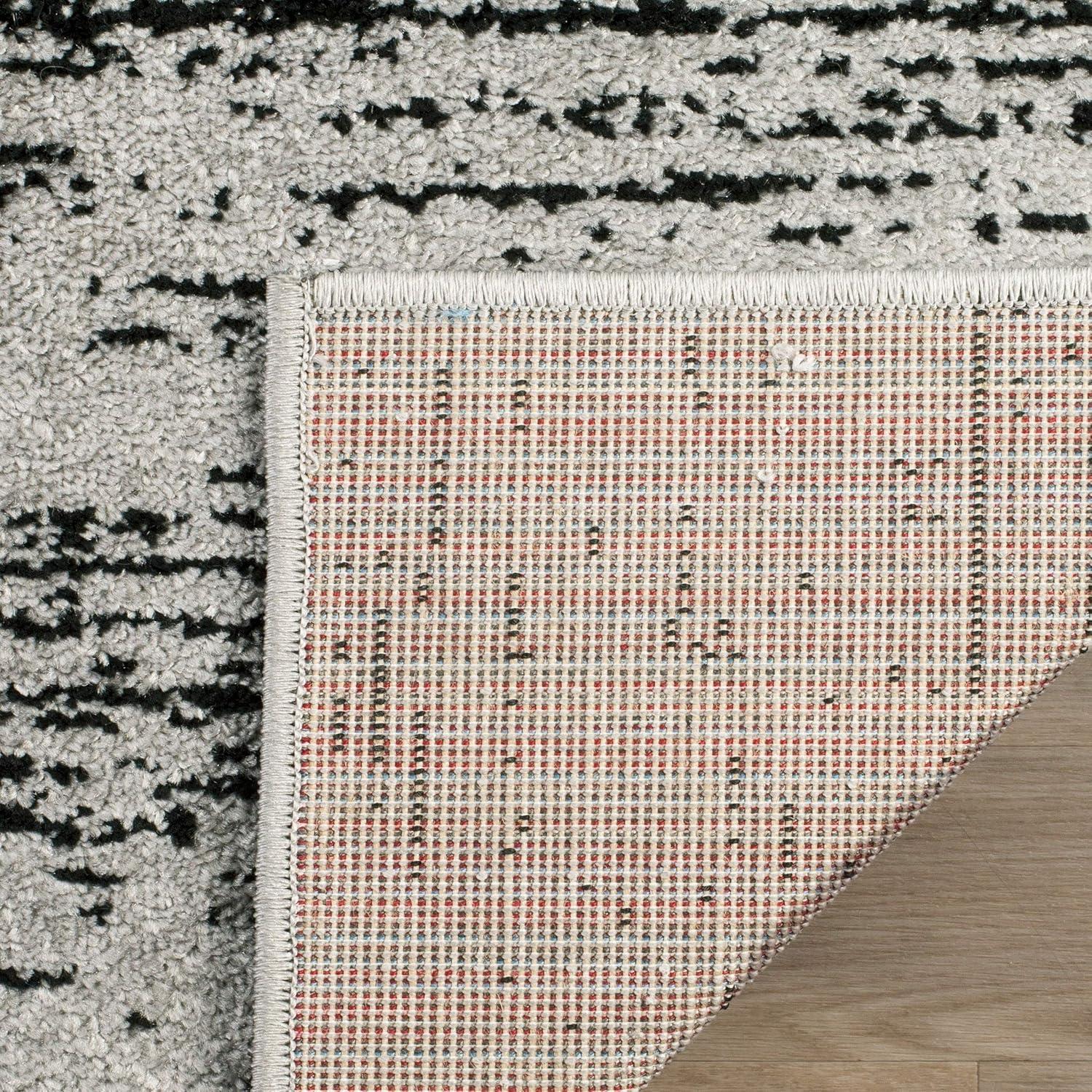 image:imageSAFAVIEH Area Rug 9x12 Adirondack Collection Large Navy amp Grey Modern Ombre Design Non Shedding amp Easy to Clean Ideal for Living Room Bedroom Office Dining Space ADR113ESilverBlack